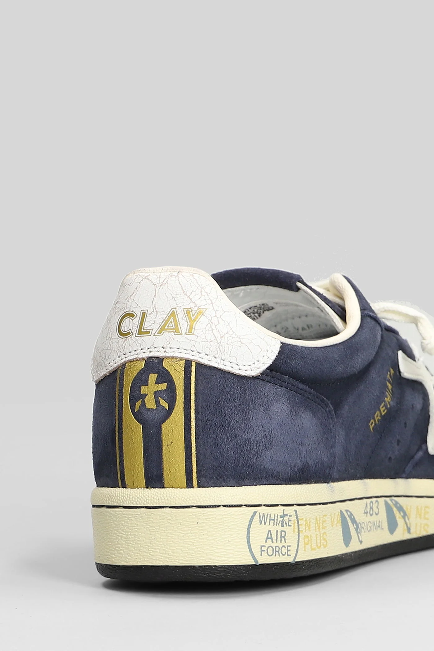 Basktclay Sneakers in blue suede - Image 5