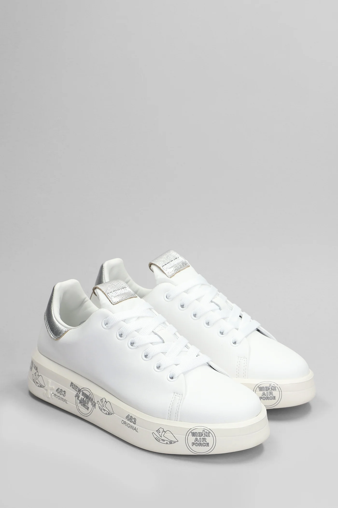 Belle Sneakers in white leather - Image 2