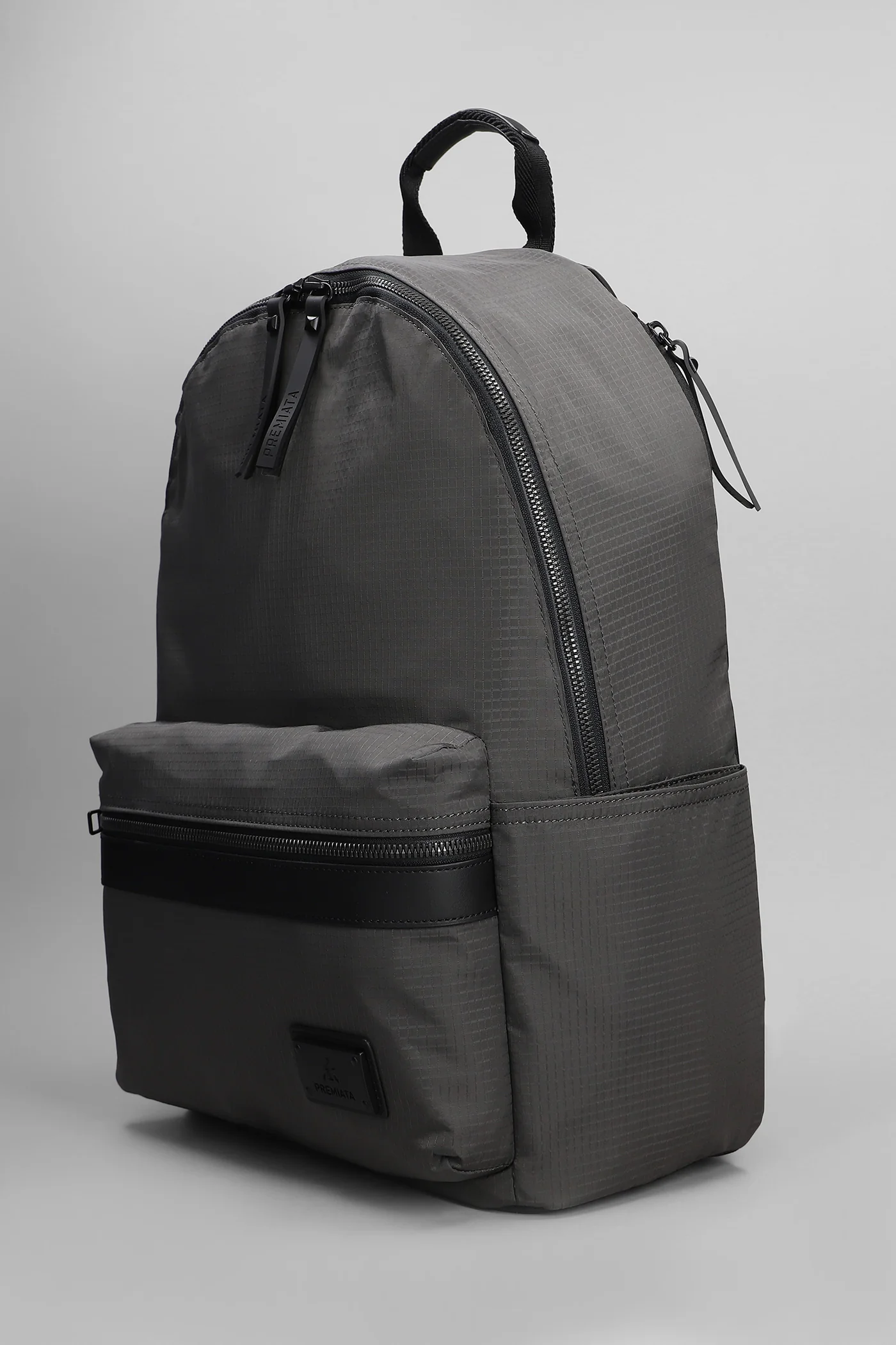 Blade Backpack in grey nylon - Image 2