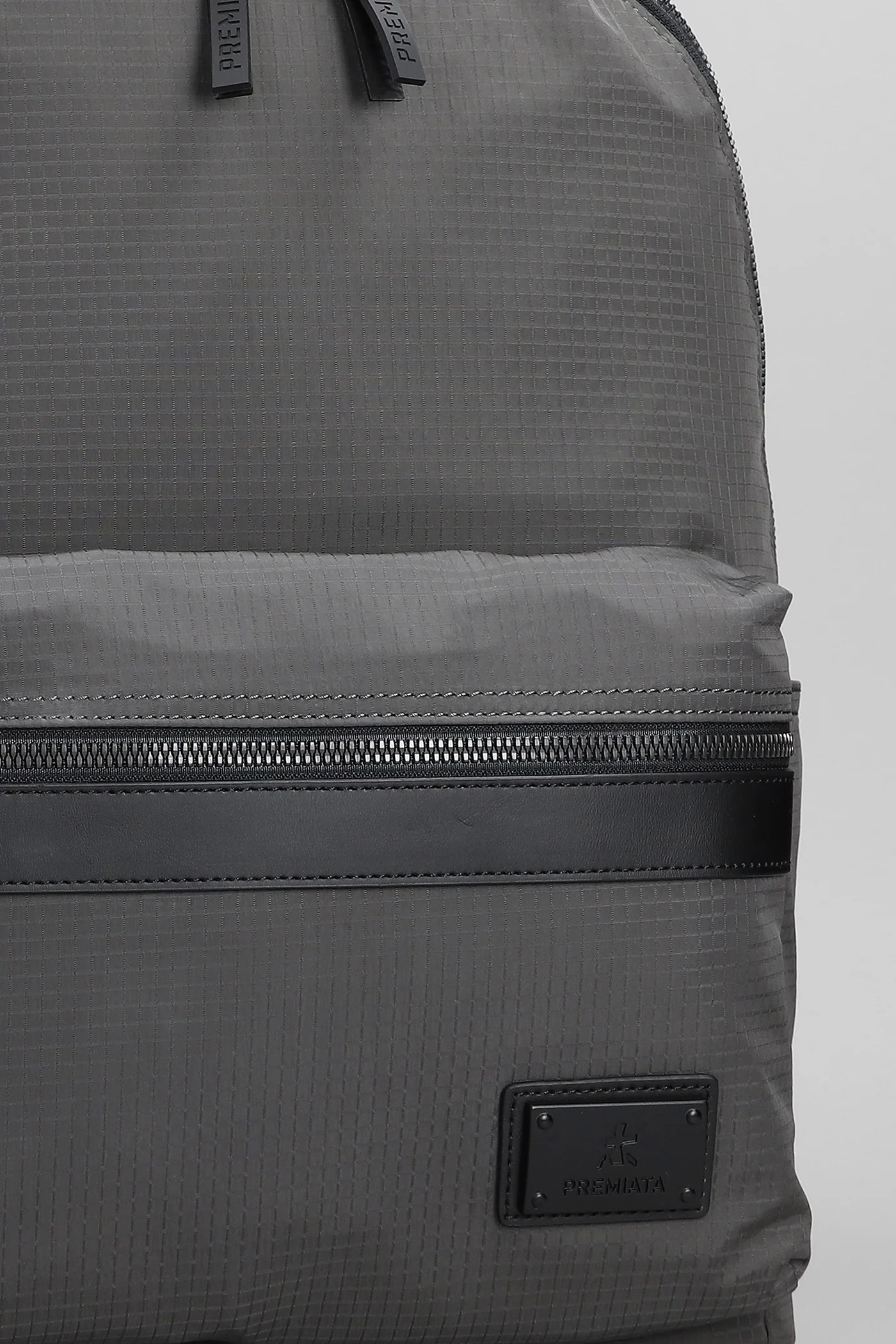 Blade Backpack in grey nylon - Image 4