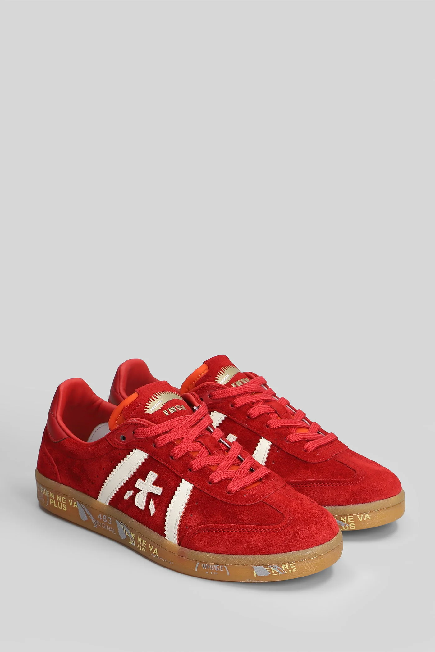 Bonnie Sneakers in red suede - Image 2