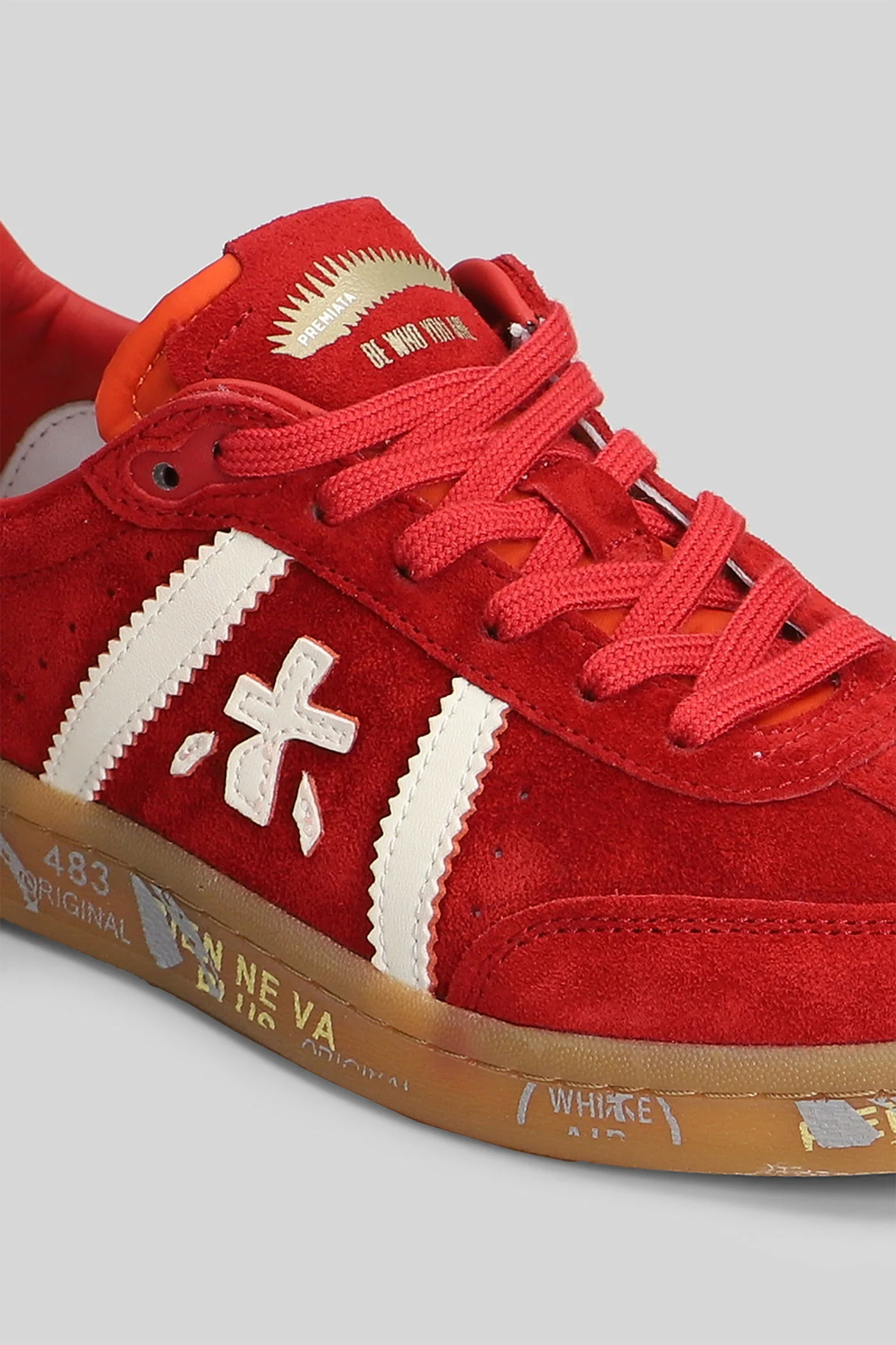 Bonnie Sneakers in red suede - Image 5