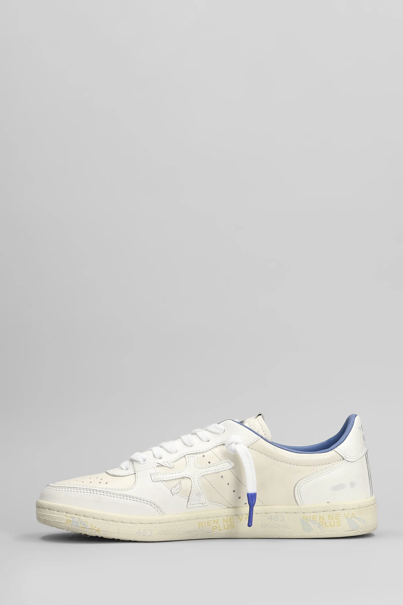 Bskt Clay Sneakers in beige leather - Image 3