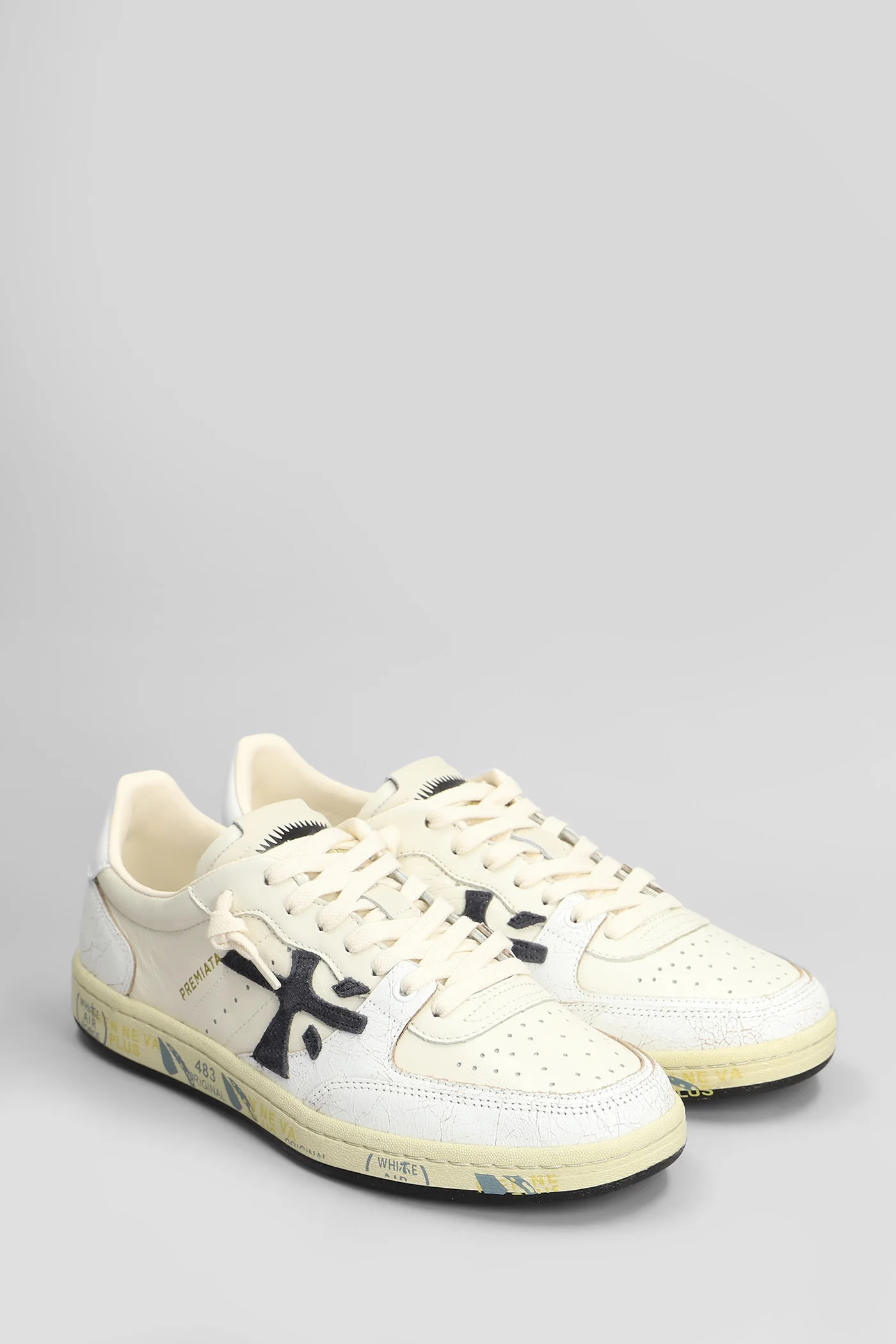 Bskt Clay Sneakers in white leather - Image 2