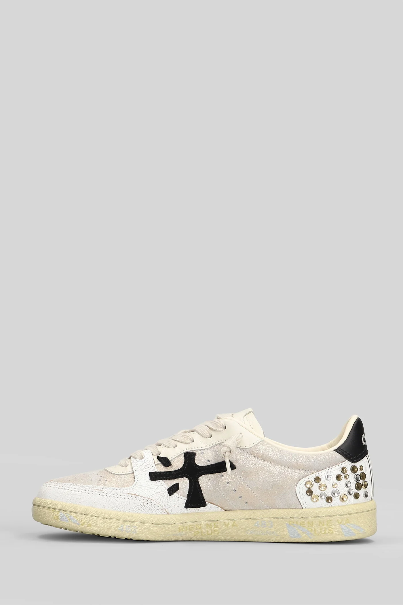 Bsktclayd Sneakers in white leather - Image 3