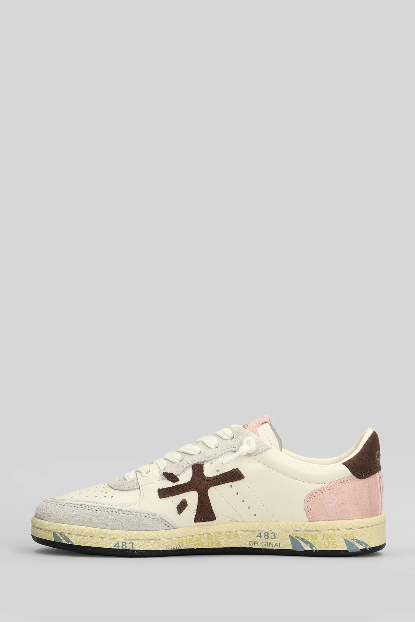 Bstkclayd Sneakers in beige suede and leather - Image 3