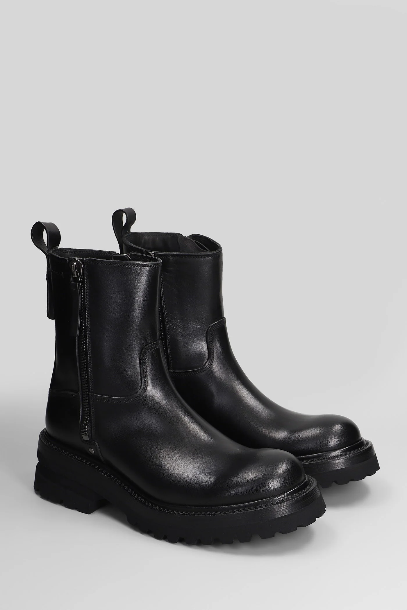Elba Ankle boots in black leather - Image 2