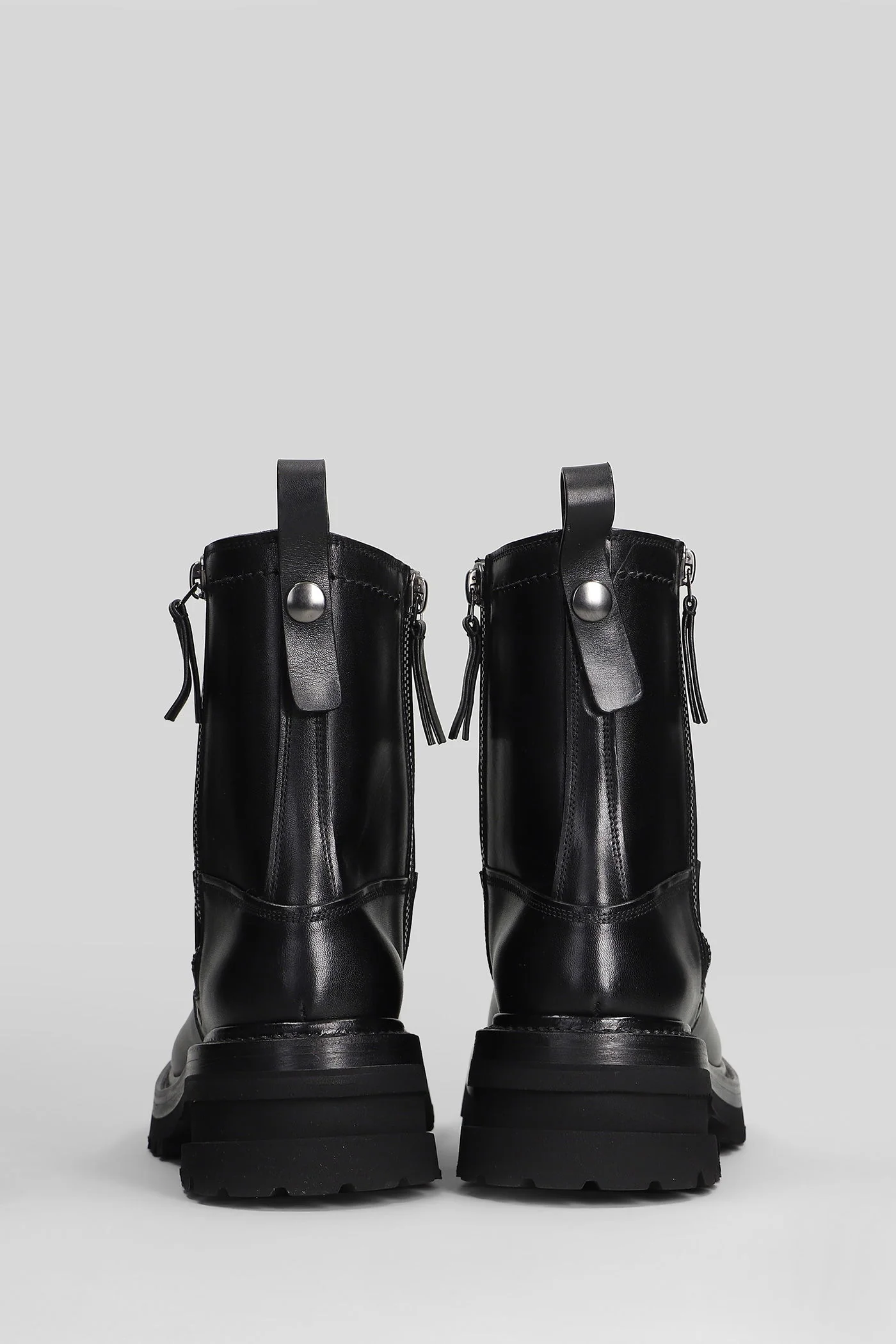 Elba Ankle boots in black leather - Image 4