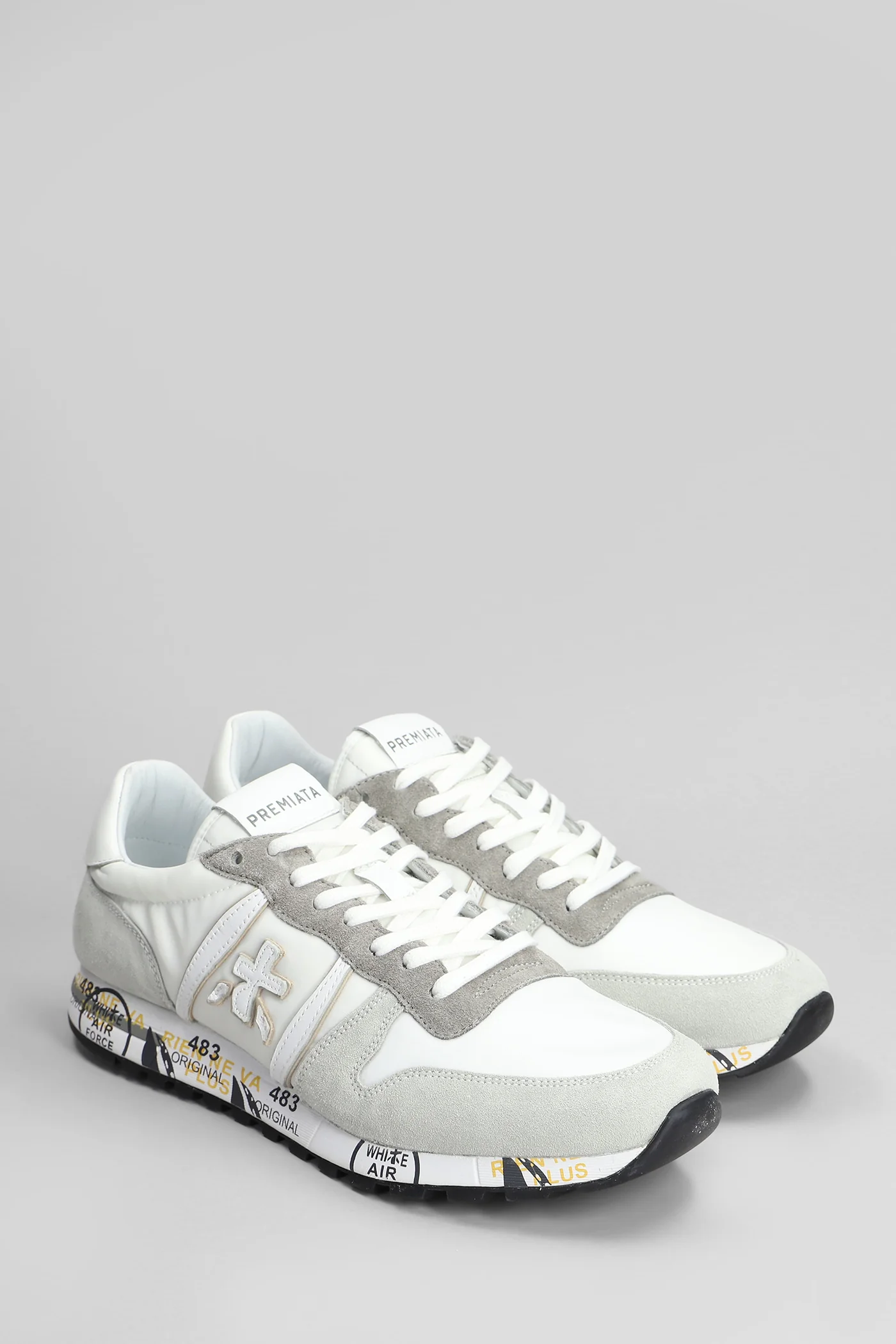 Eric Sneakers in white Suede and fabric - Image 2