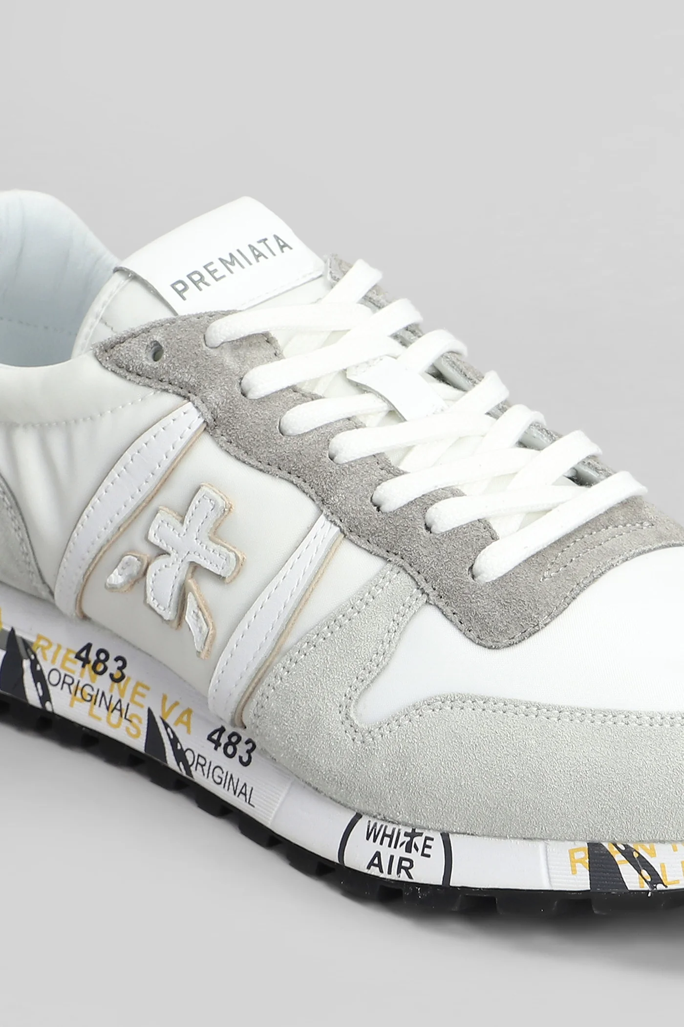 Eric Sneakers in white Suede and fabric - Image 5