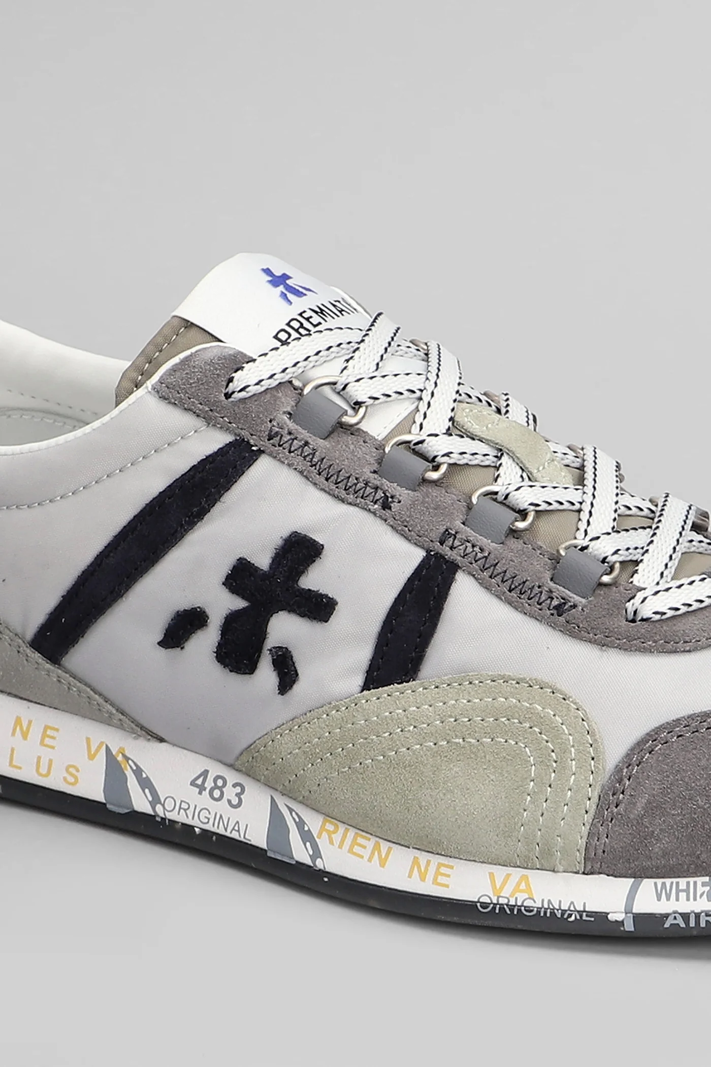 Jackyx Sneakers in grey Suede and fabric - Image 5