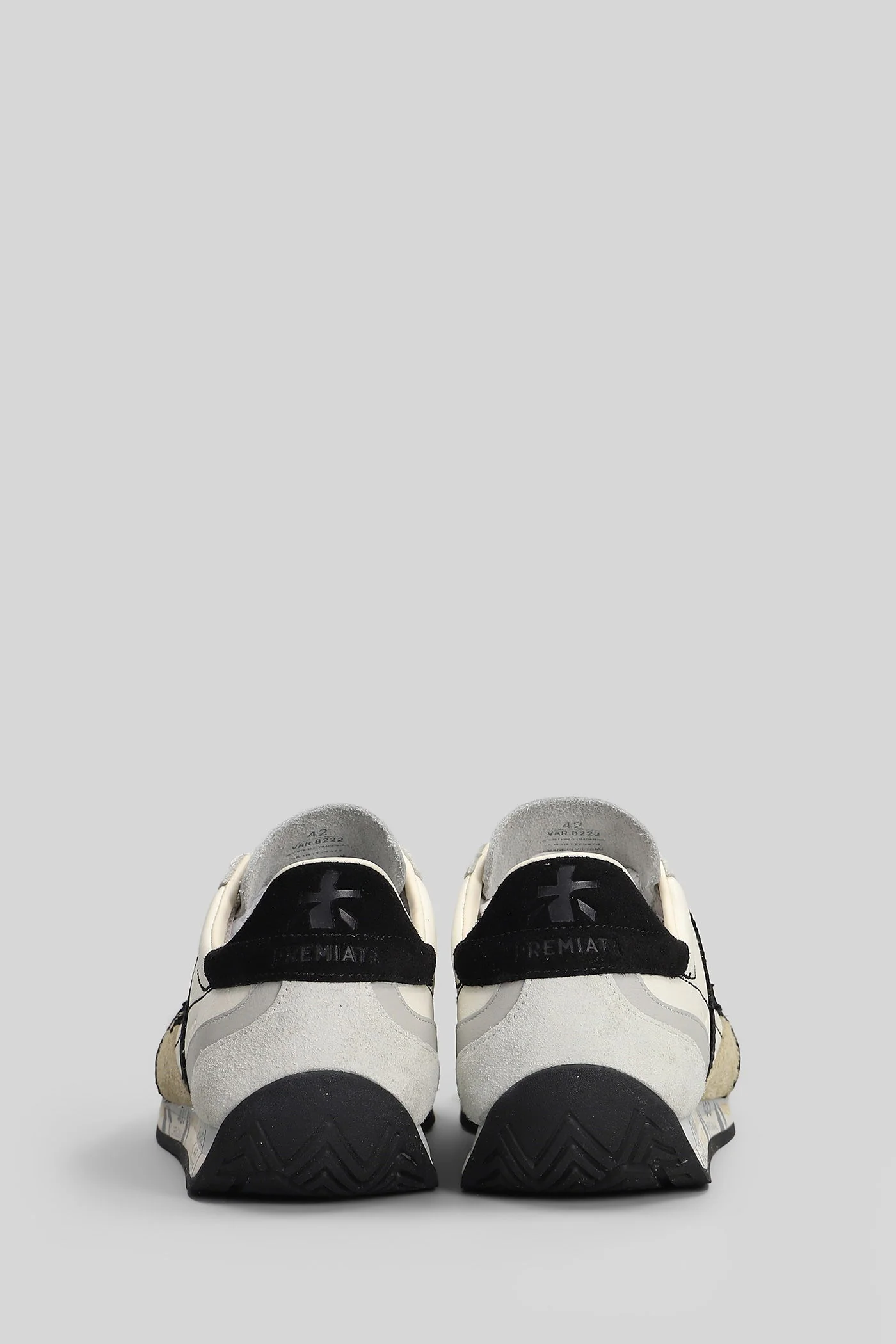 Jackyx Sneakers in white suede and leather - Image 4
