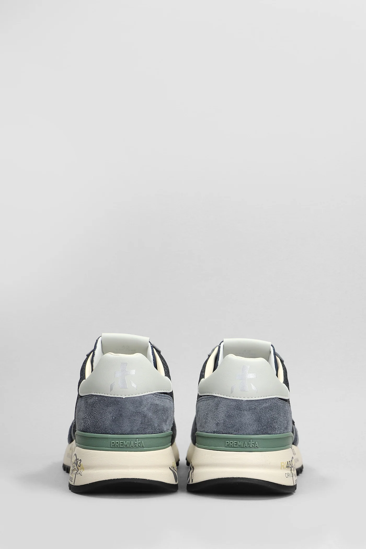 Lander Sneakers in blue Suede and fabric - Image 4