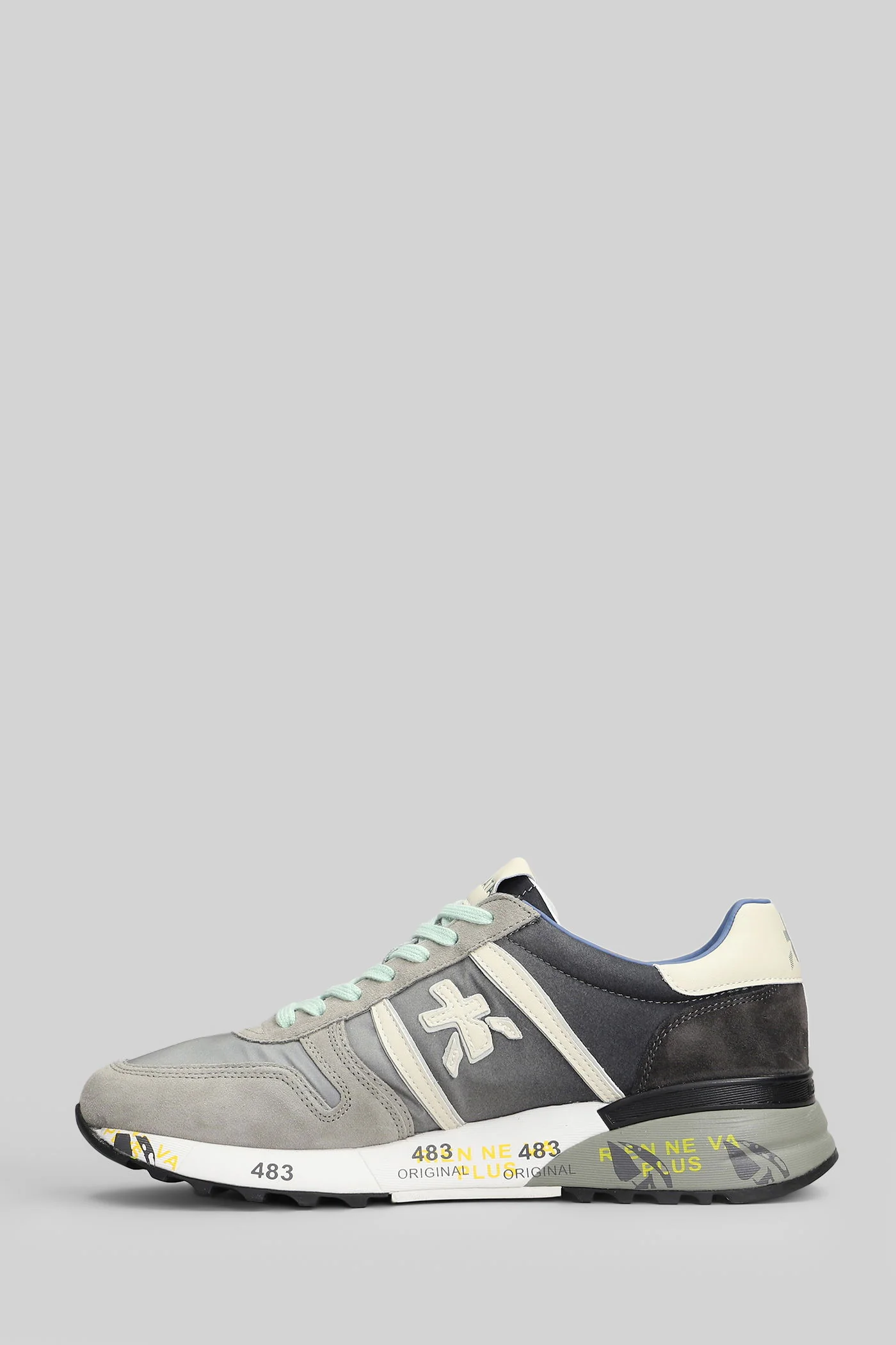 Lander Sneakers in grey Suede and fabric - Image 3