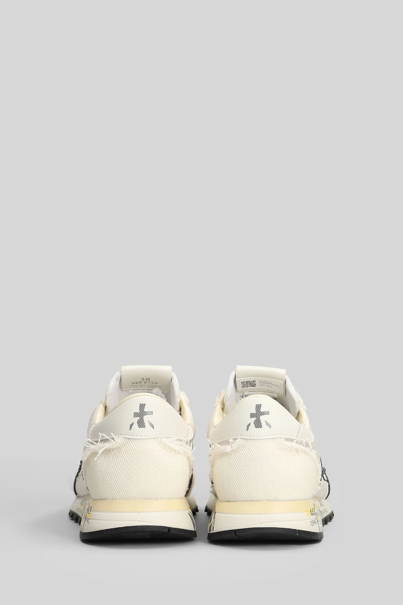 Lucy Sneakers in beige fabric - Image 4