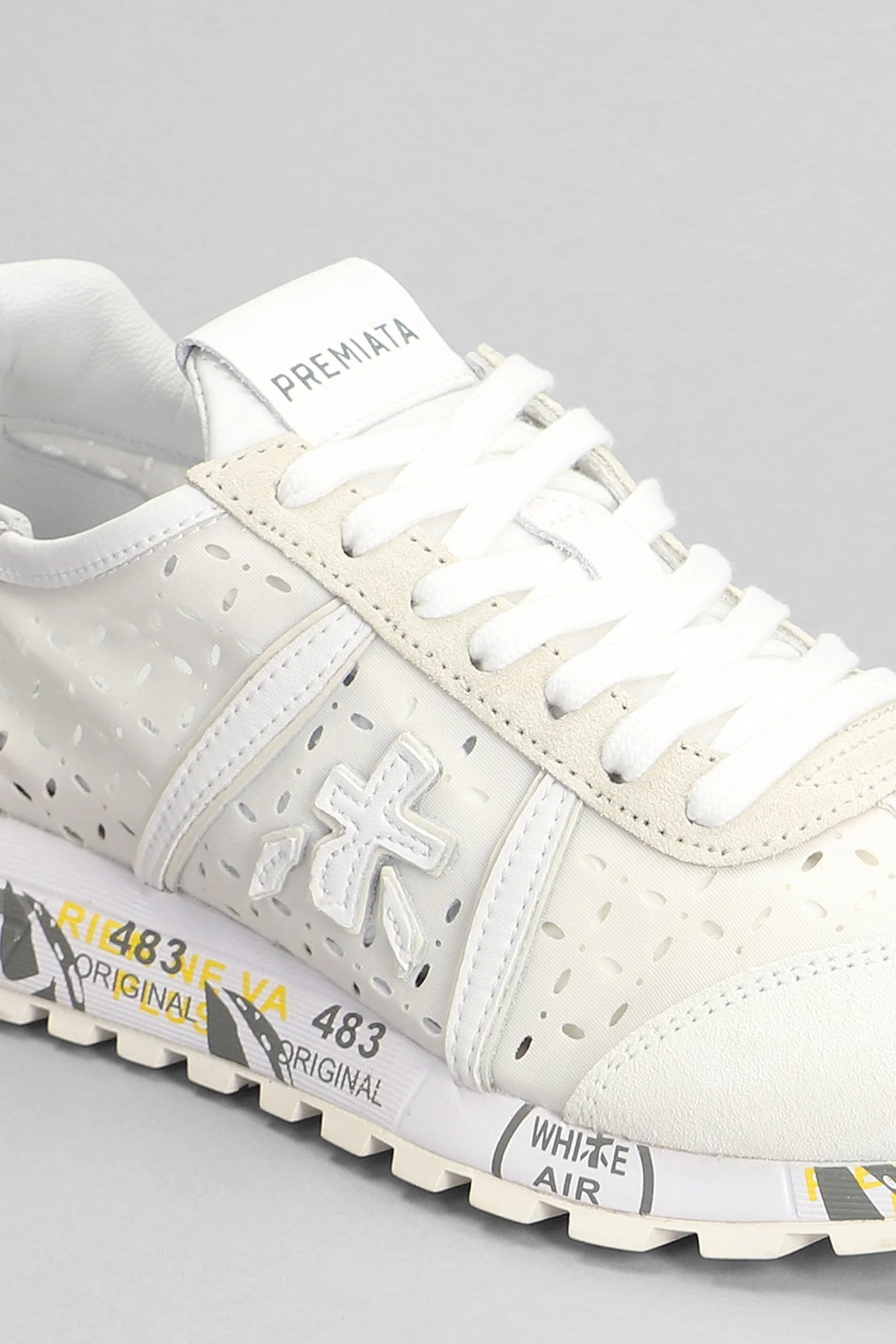 Lucy Sneakers in beige Suede and fabric - Image 5