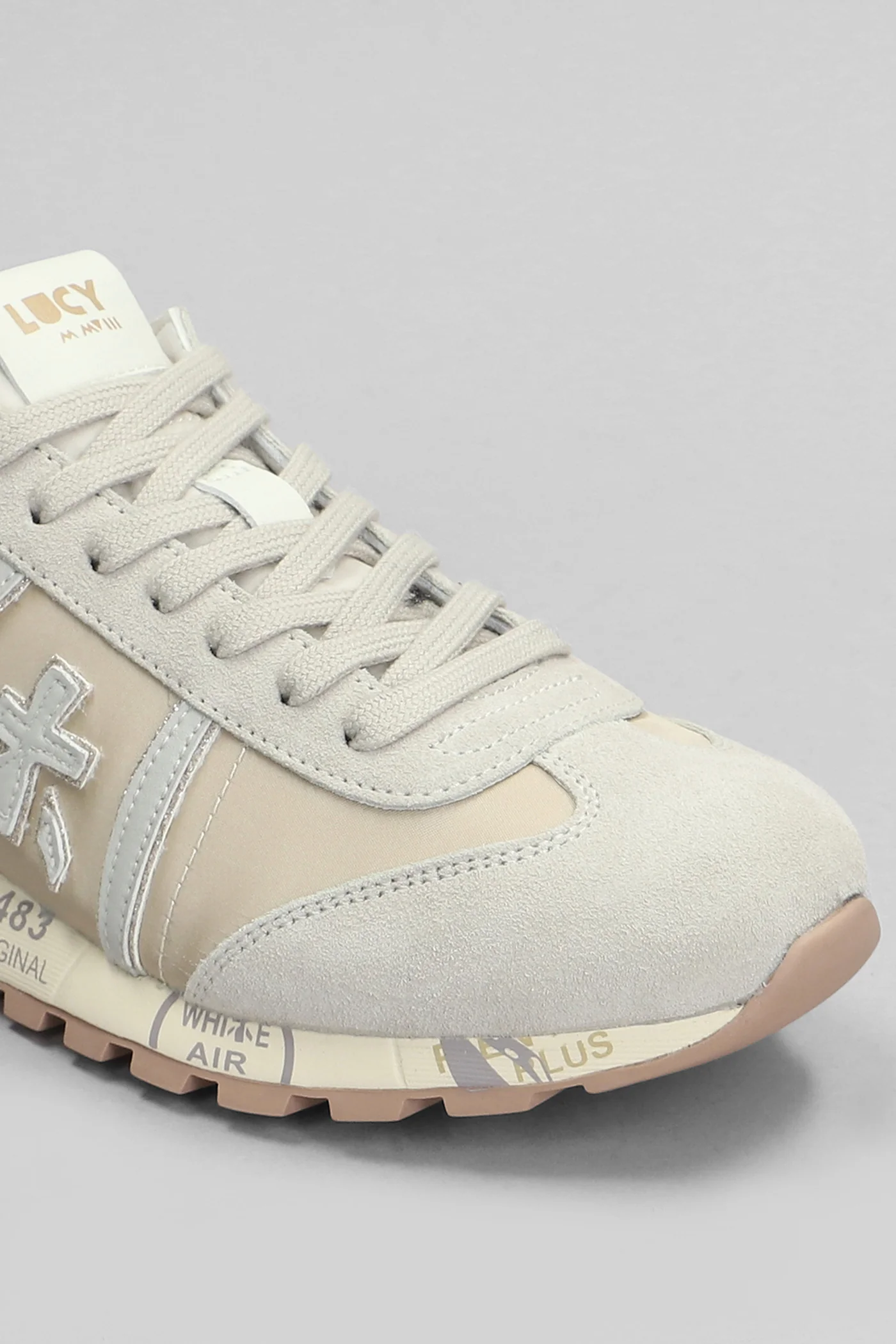 Lucy Sneakers in beige Suede and fabric - Image 5