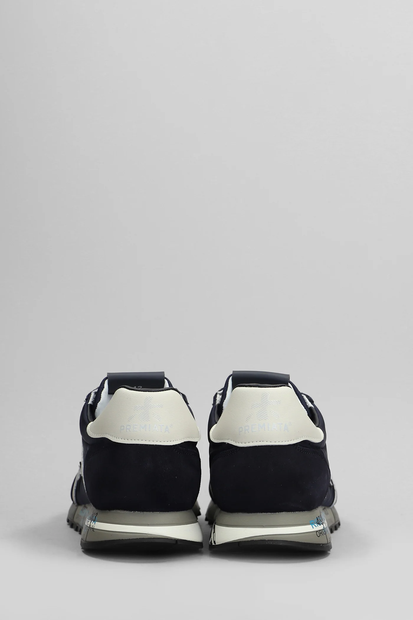 Lucy Sneakers in blue Suede and fabric - Image 4