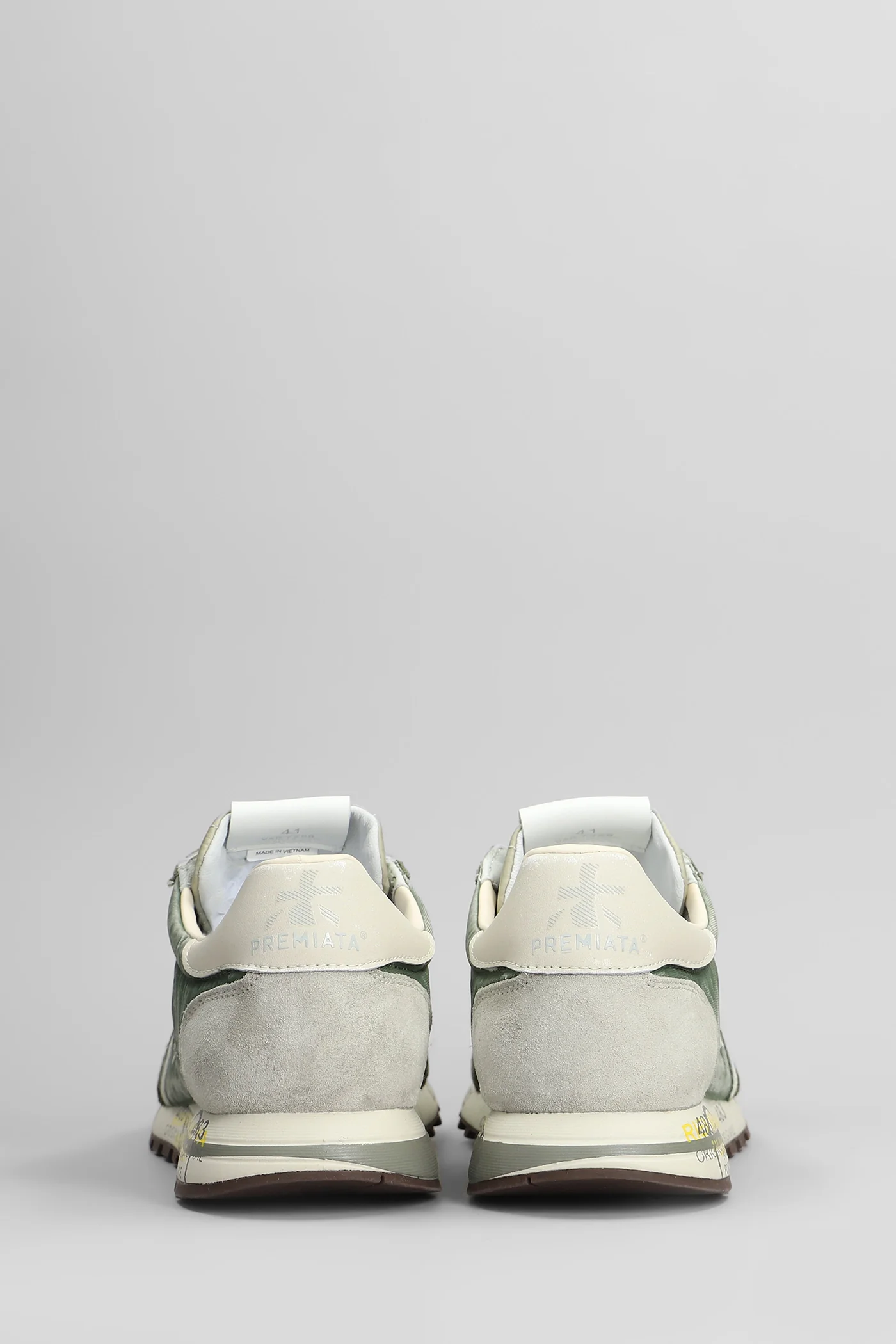 Lucy Sneakers in green Suede and fabric - Image 4