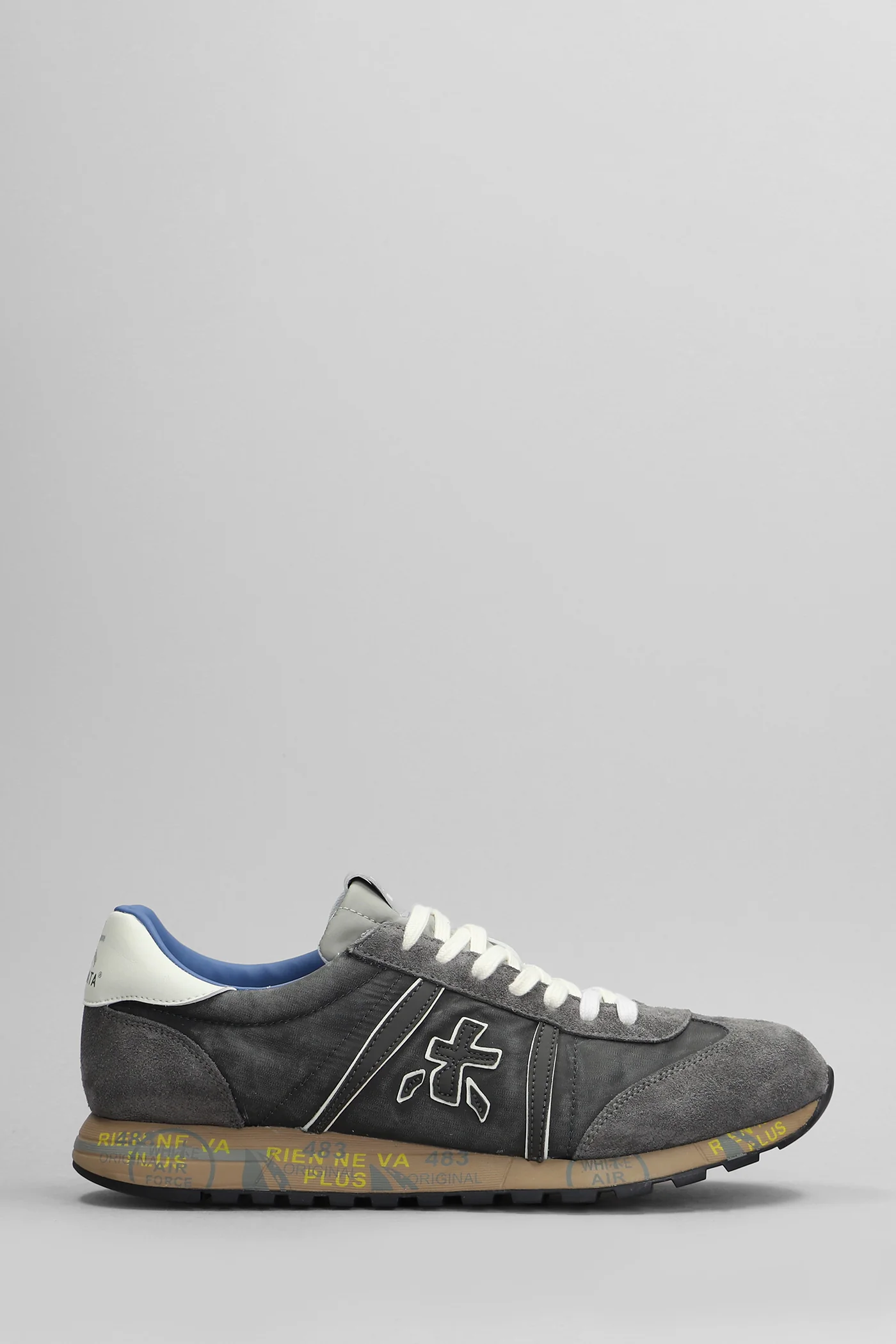 Lucy Sneakers in grey Suede and fabric