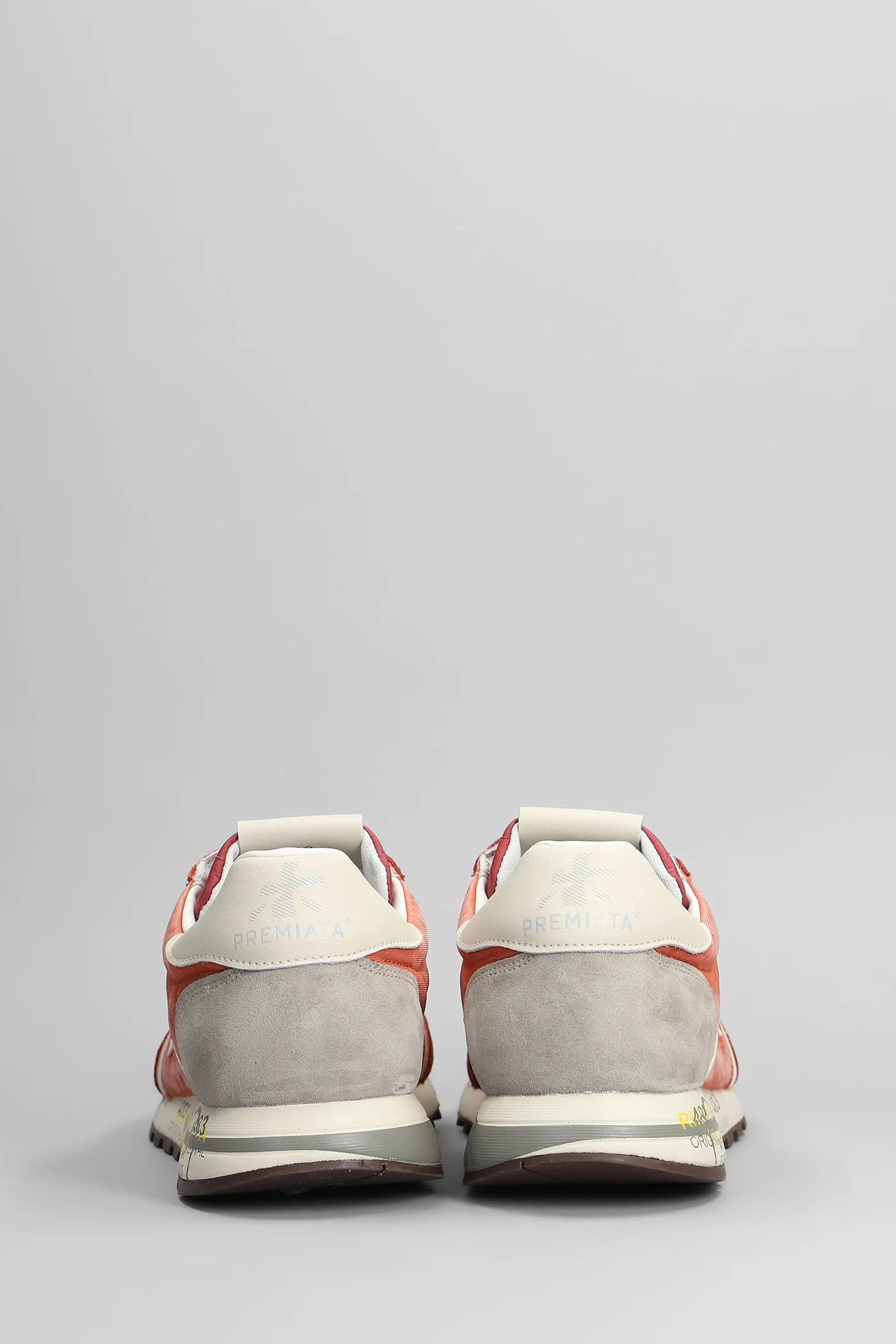 Lucy Sneakers in red Suede and fabric - Image 4
