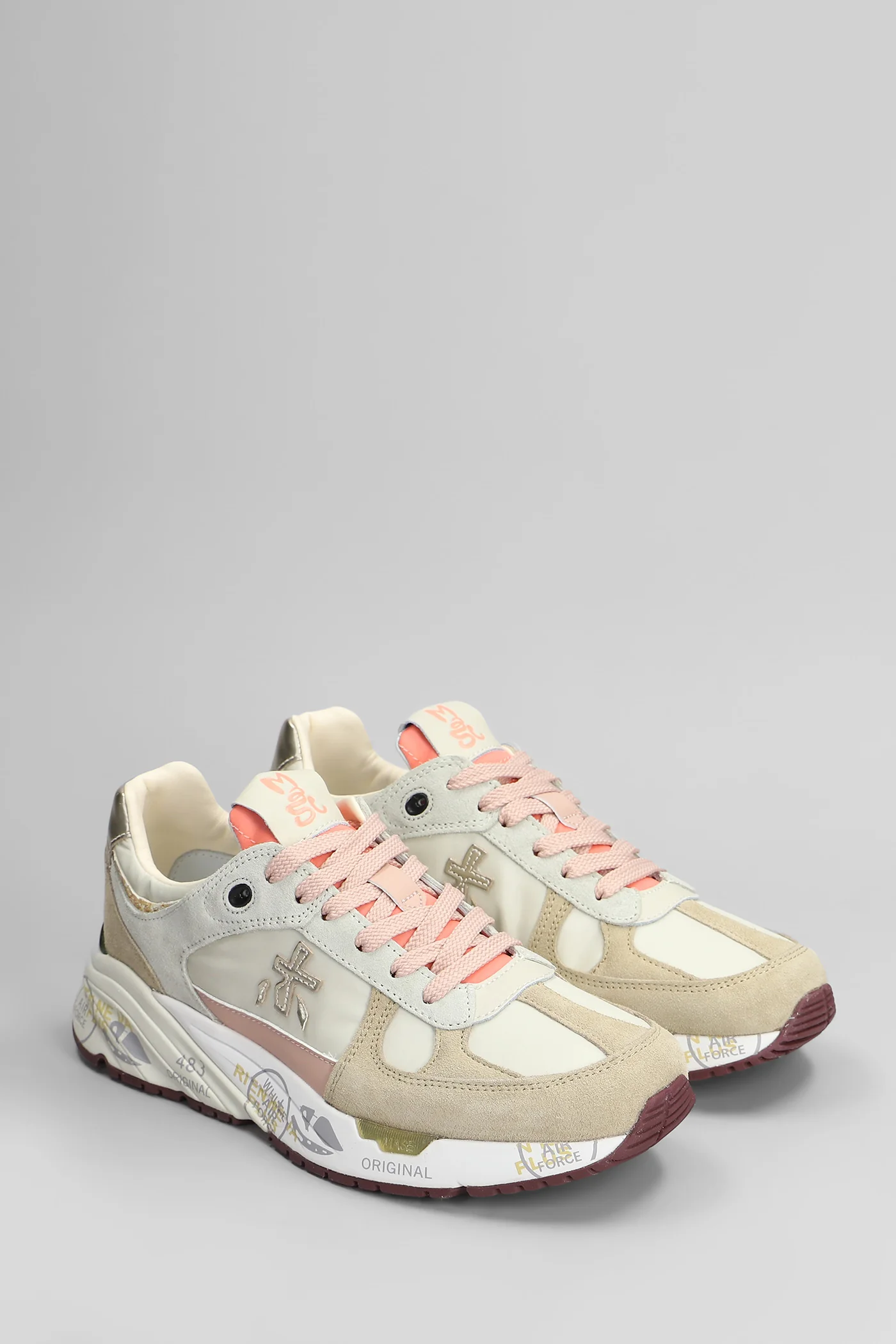 Mase Sneakers in beige Suede and fabric - Image 2
