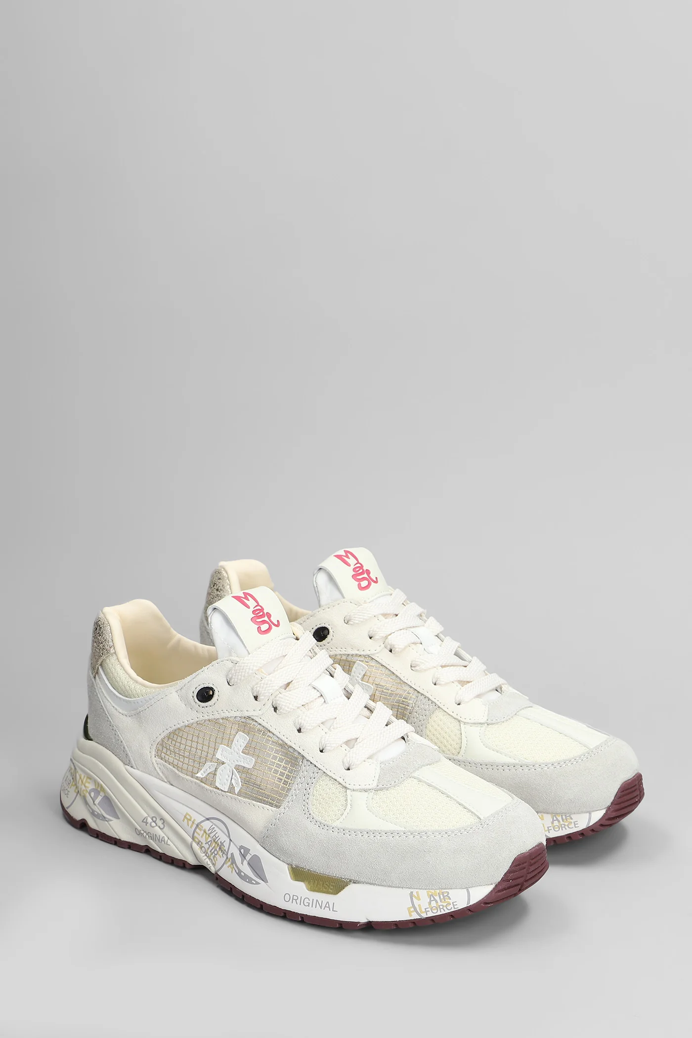 Mase Sneakers in beige Suede and fabric - Image 2
