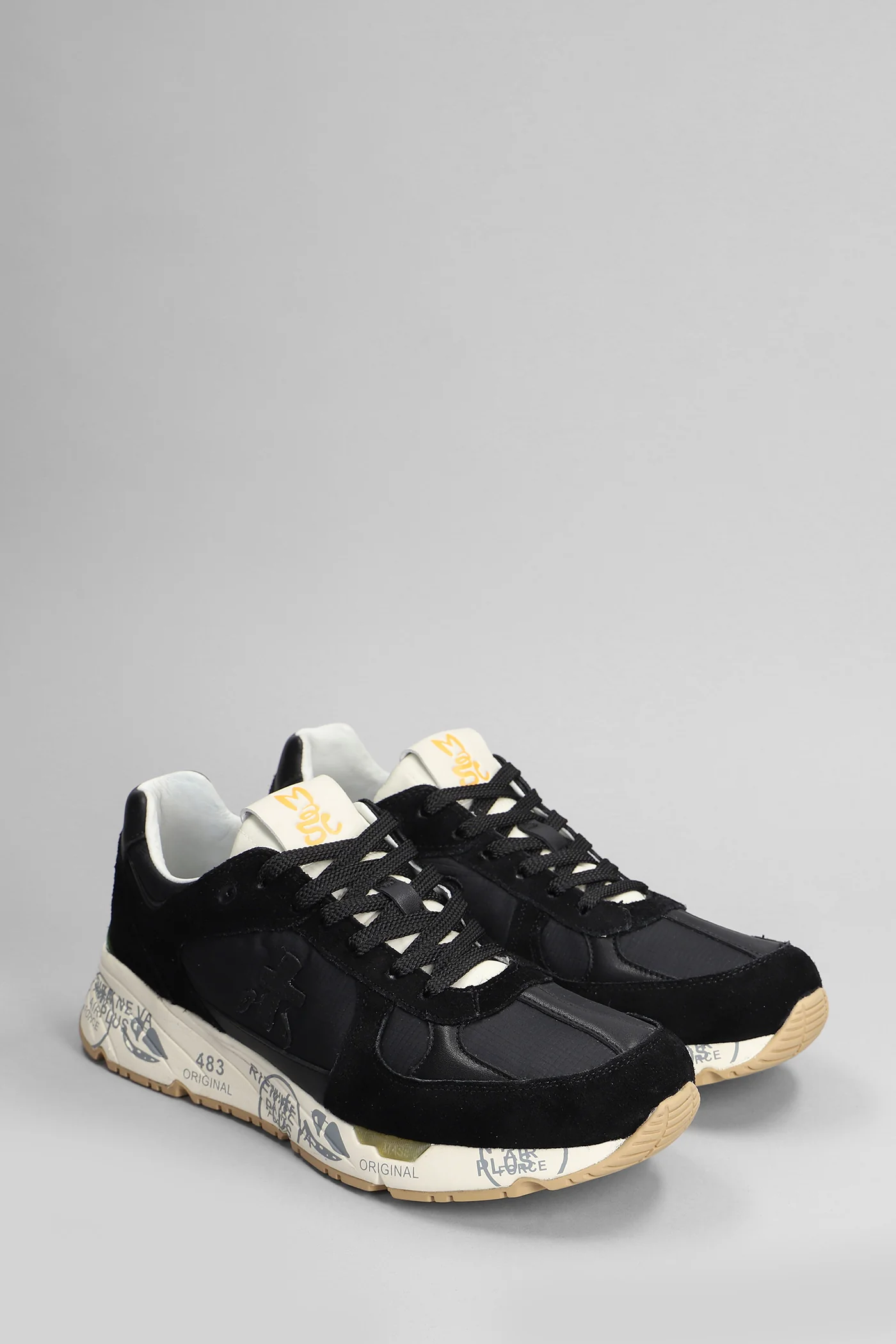Mase Sneakers in black Suede and fabric - Image 2