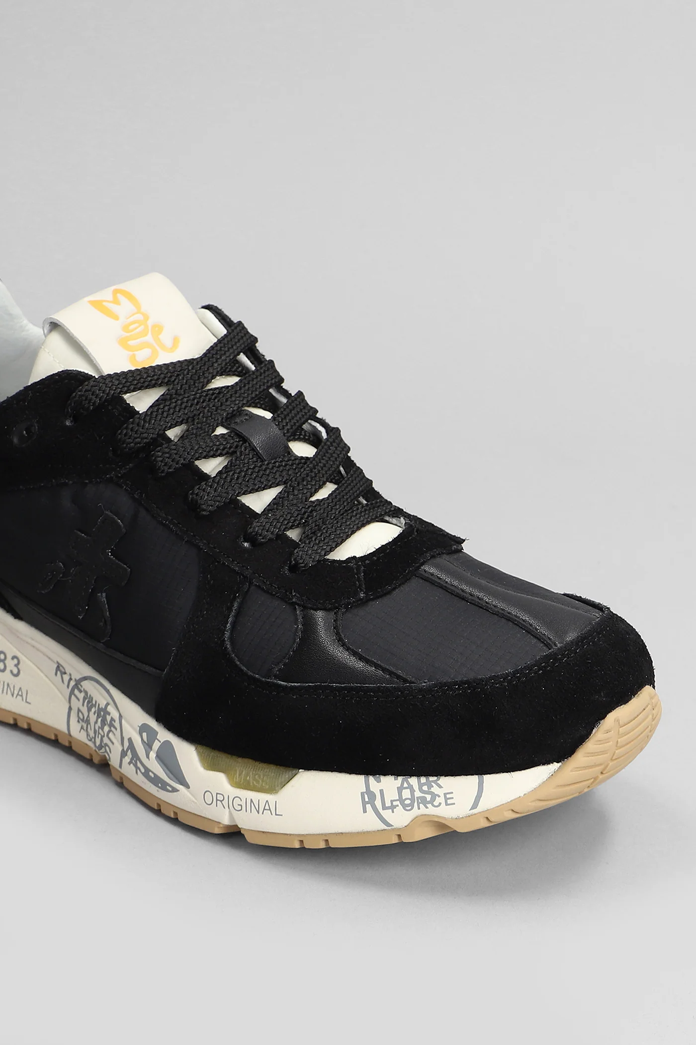 Mase Sneakers in black Suede and fabric - Image 5