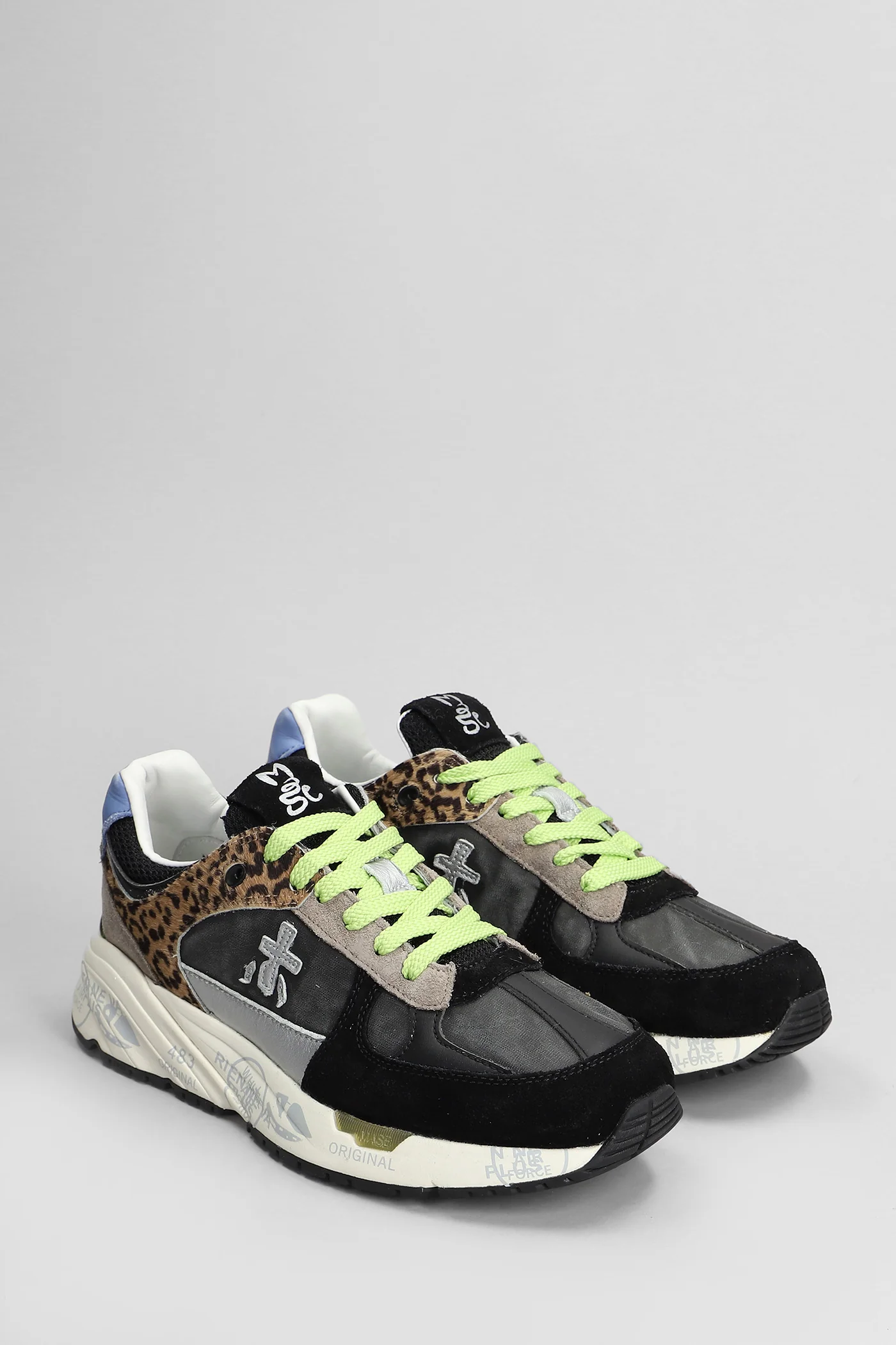 Mase Sneakers in black Suede and fabric - Image 2