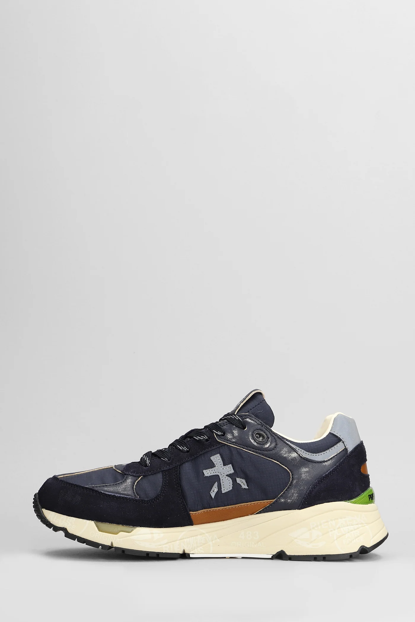 Mase Sneakers in blue Suede and fabric - Image 3
