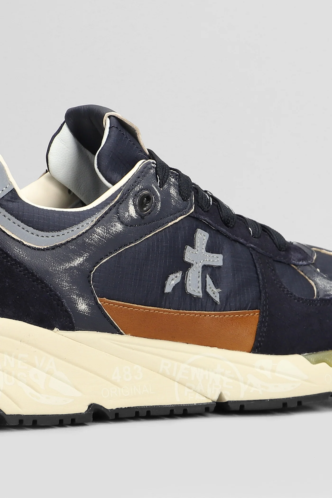Mase Sneakers in blue Suede and fabric - Image 5