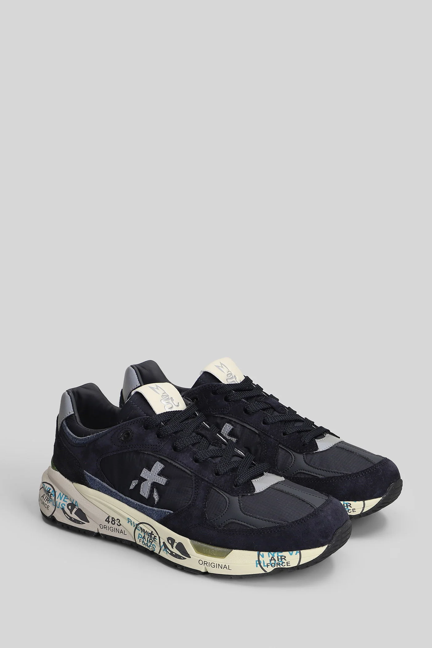 Mase Sneakers in blue Suede and fabric - Image 2