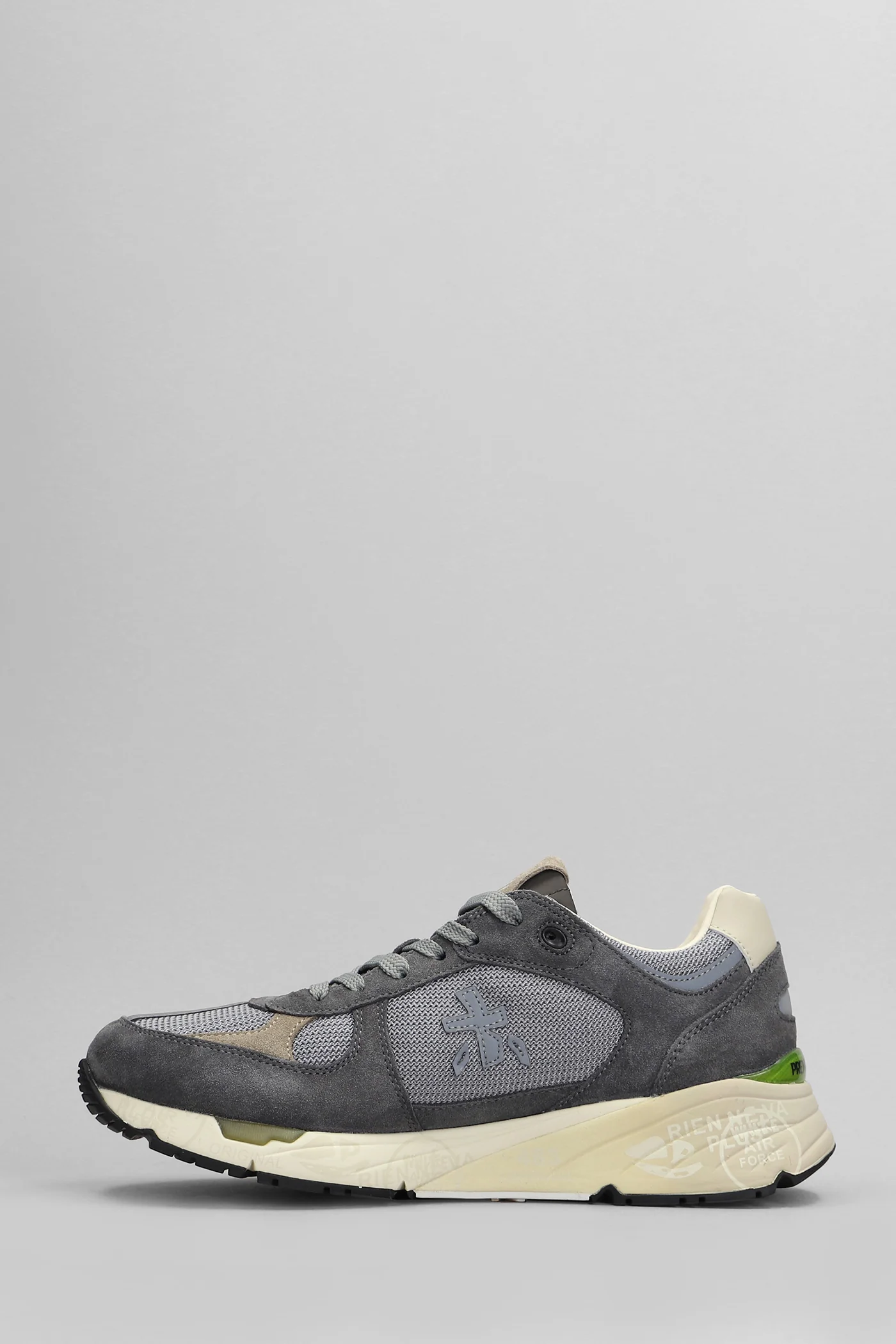 Mase Sneakers in grey Suede and fabric - Image 3