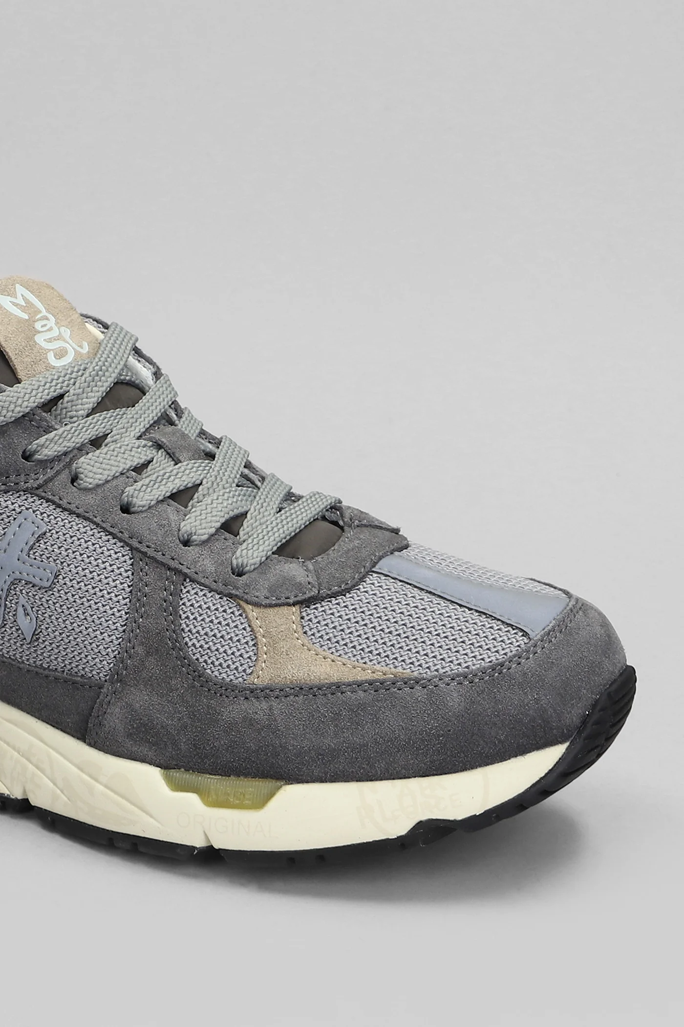 Mase Sneakers in grey Suede and fabric - Image 5