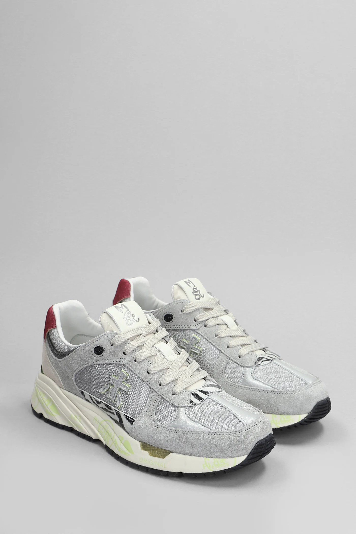 Mase Sneakers in grey Suede and fabric - Image 2