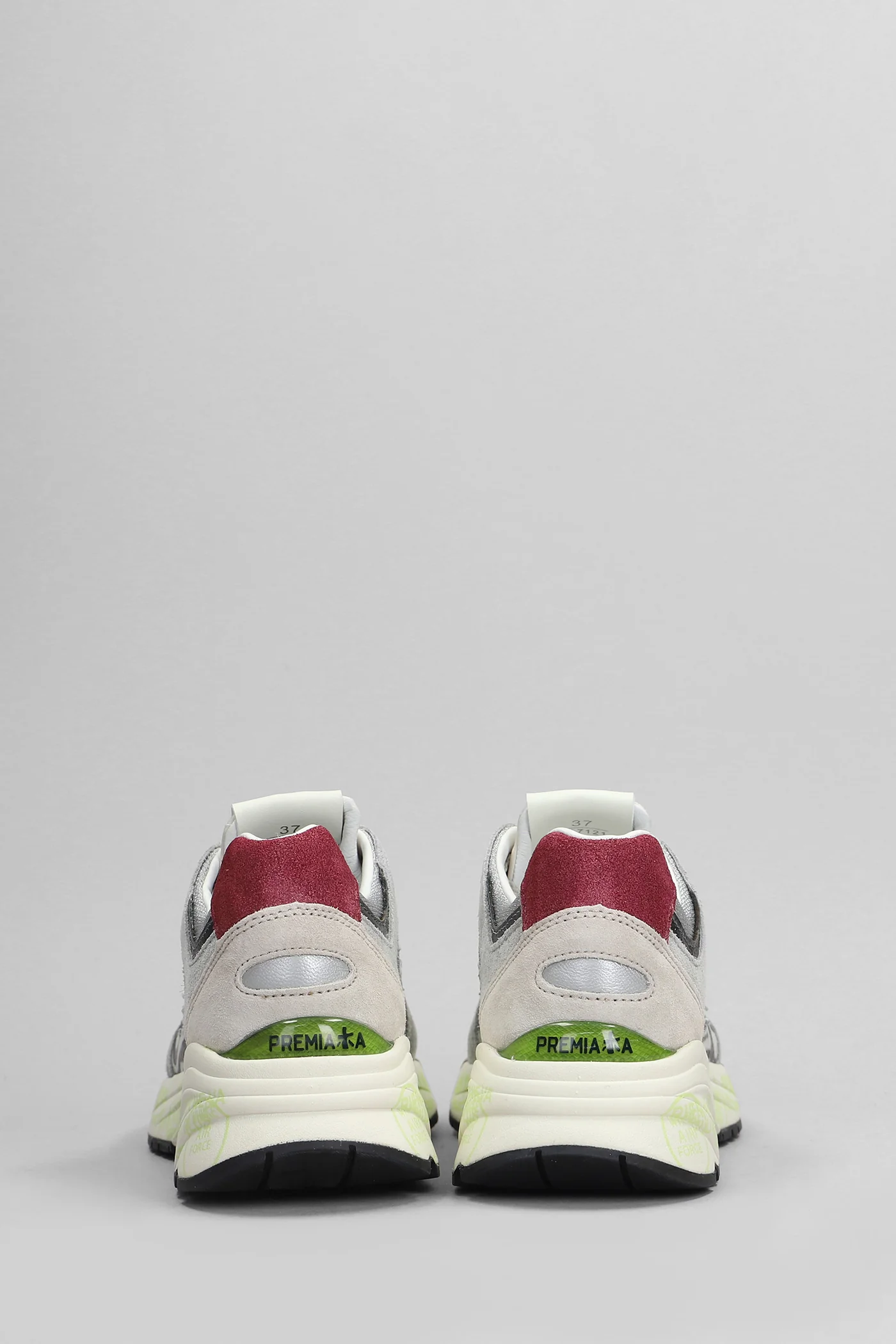 Mase Sneakers in grey Suede and fabric - Image 4