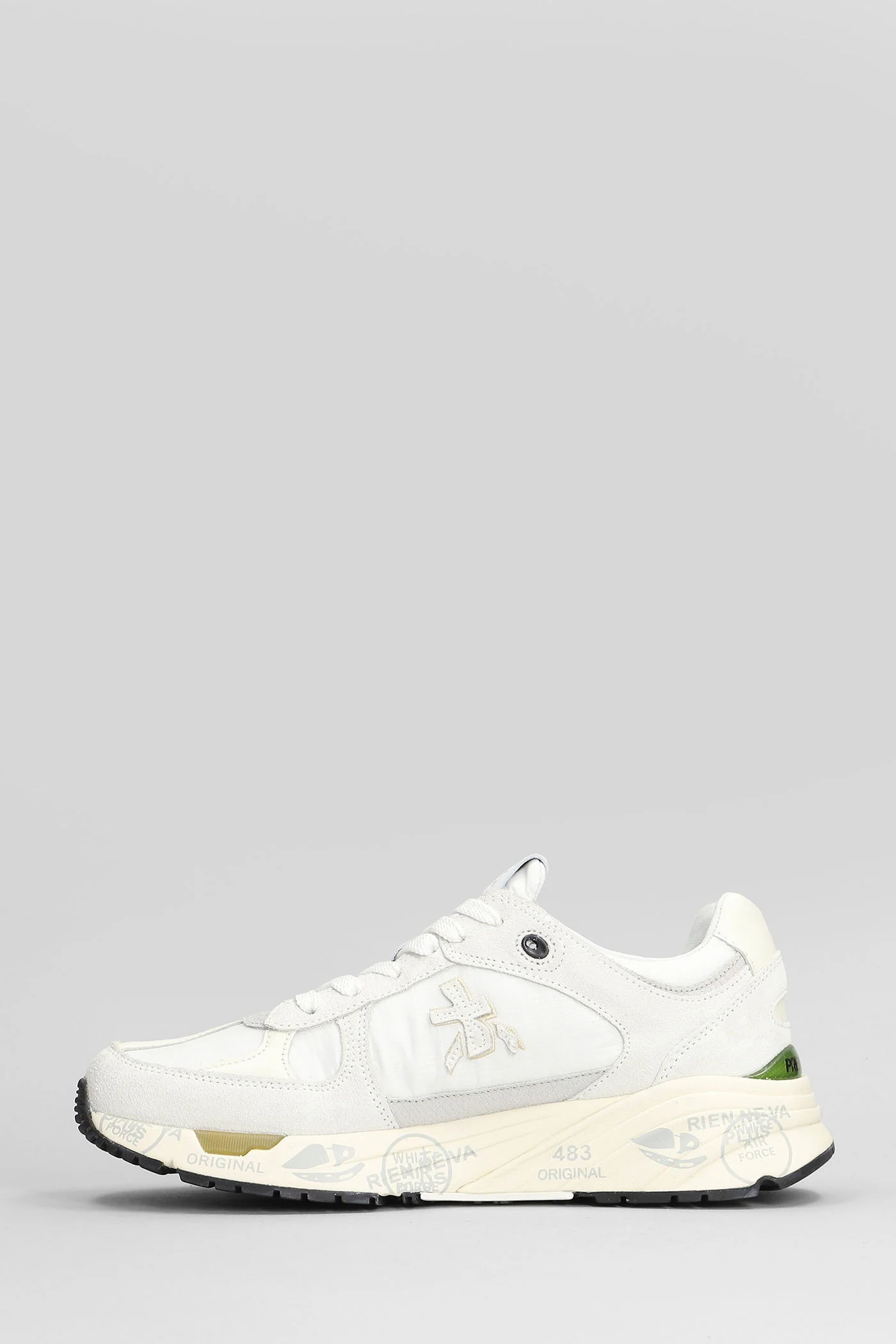 Mased Sneakers in grey suede and leather - Image 3