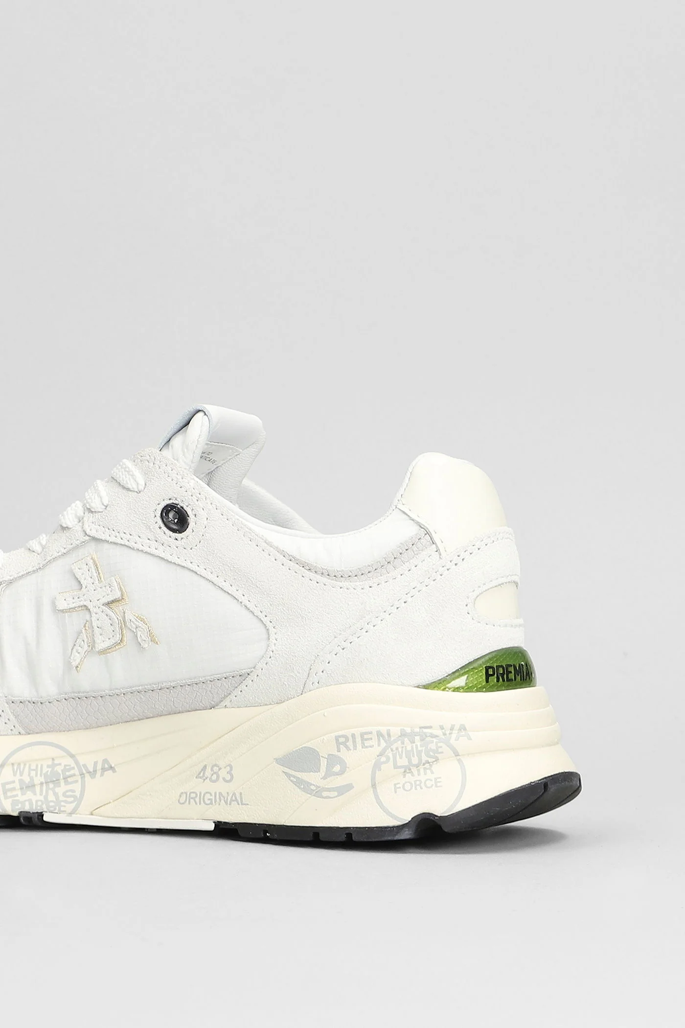 Mased Sneakers in grey suede and leather - Image 5