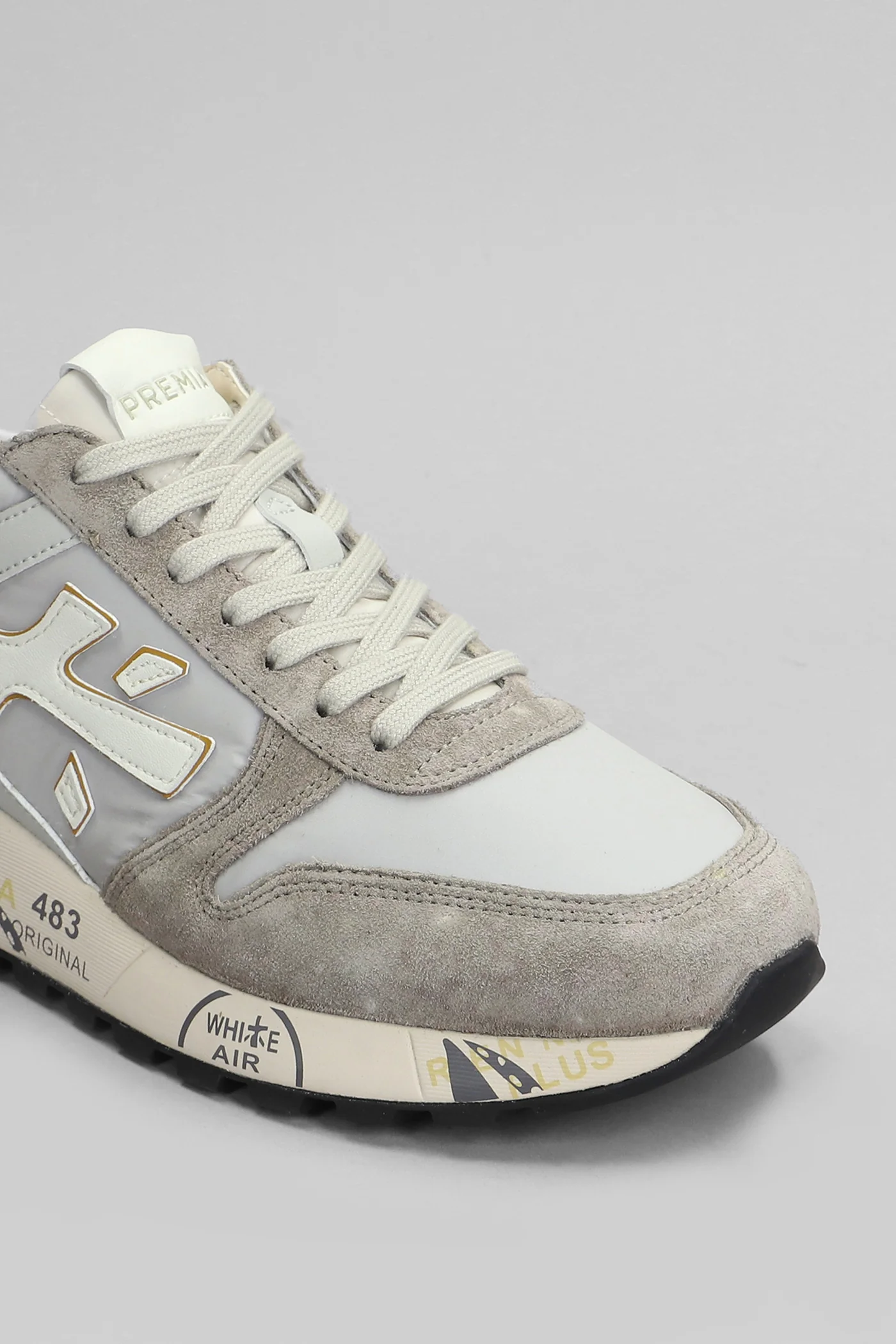 Mick Sneakers in beige Suede and fabric - Image 5