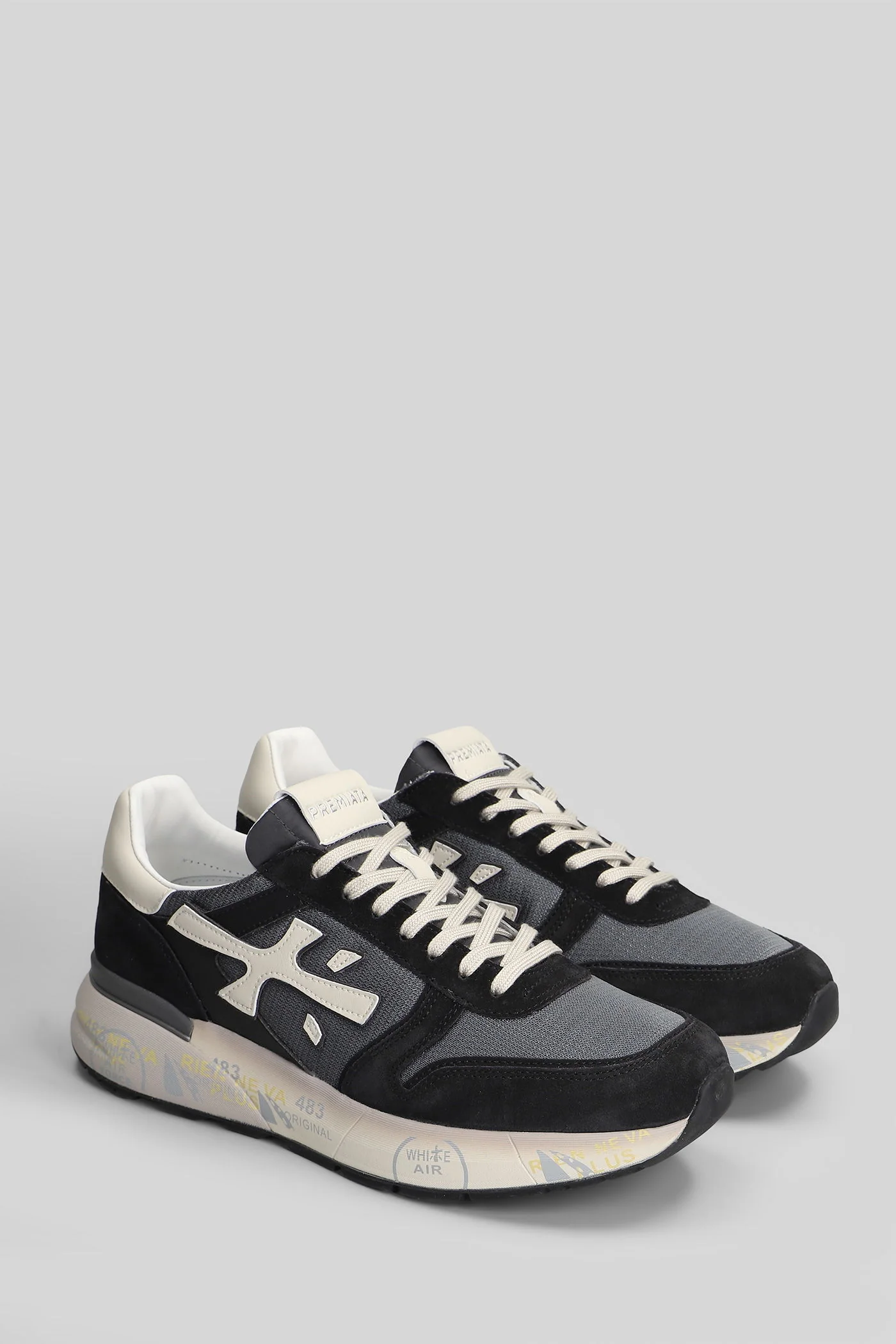 Mick Sneakers in black Suede and fabric - Image 2