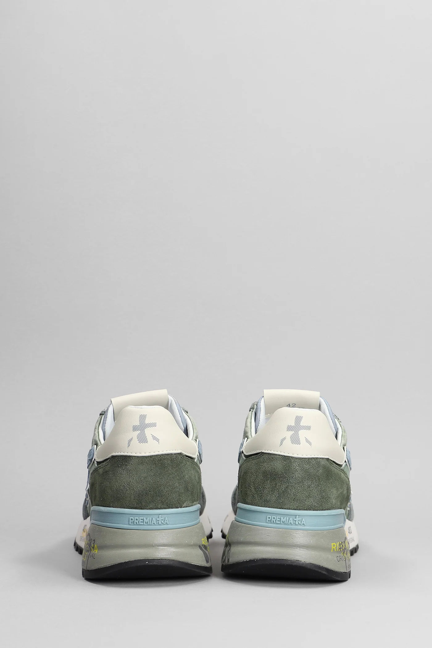 Mick Sneakers in green Suede and fabric - Image 4