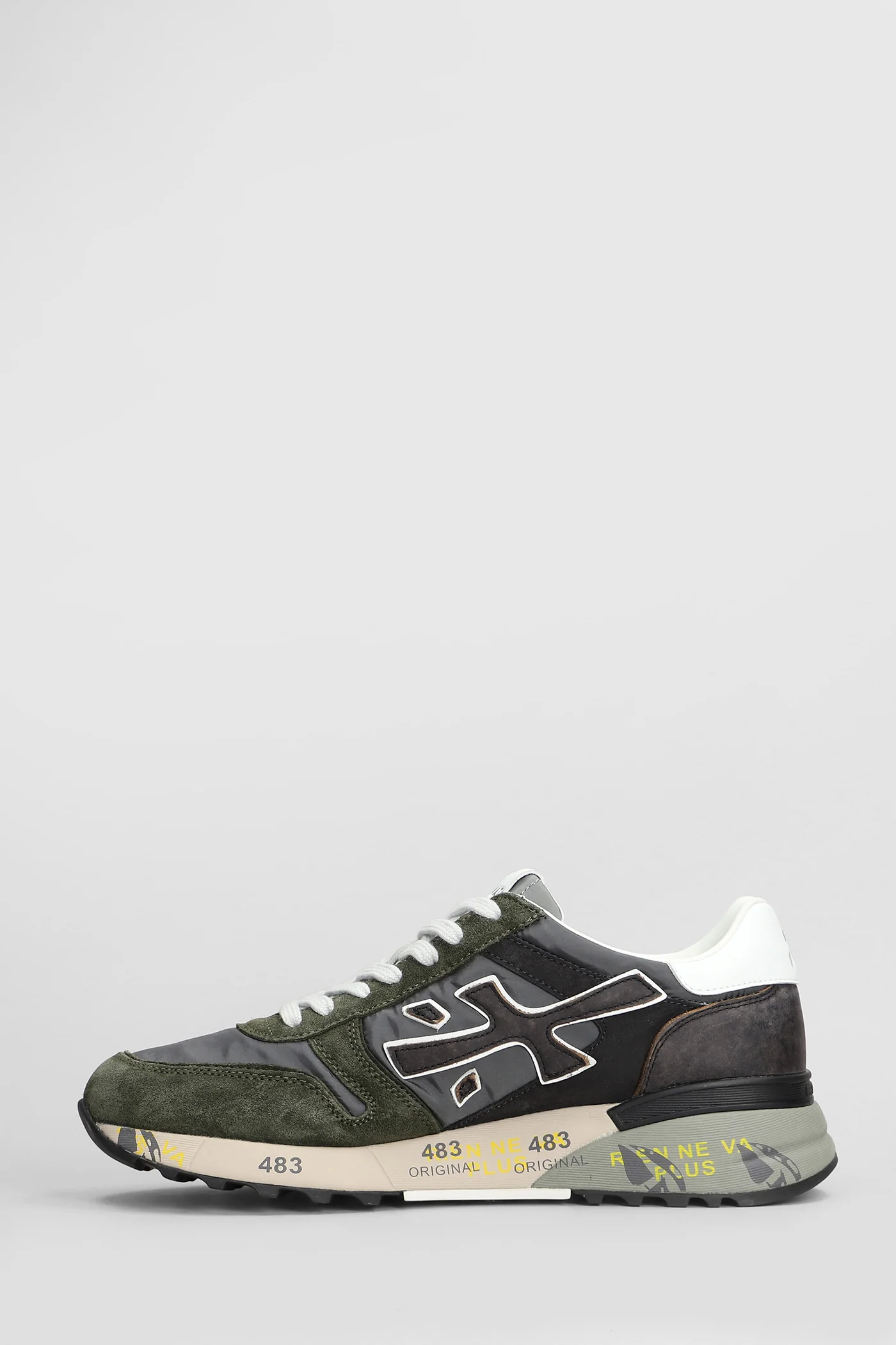 Mick Sneakers in green Suede and fabric - Image 3
