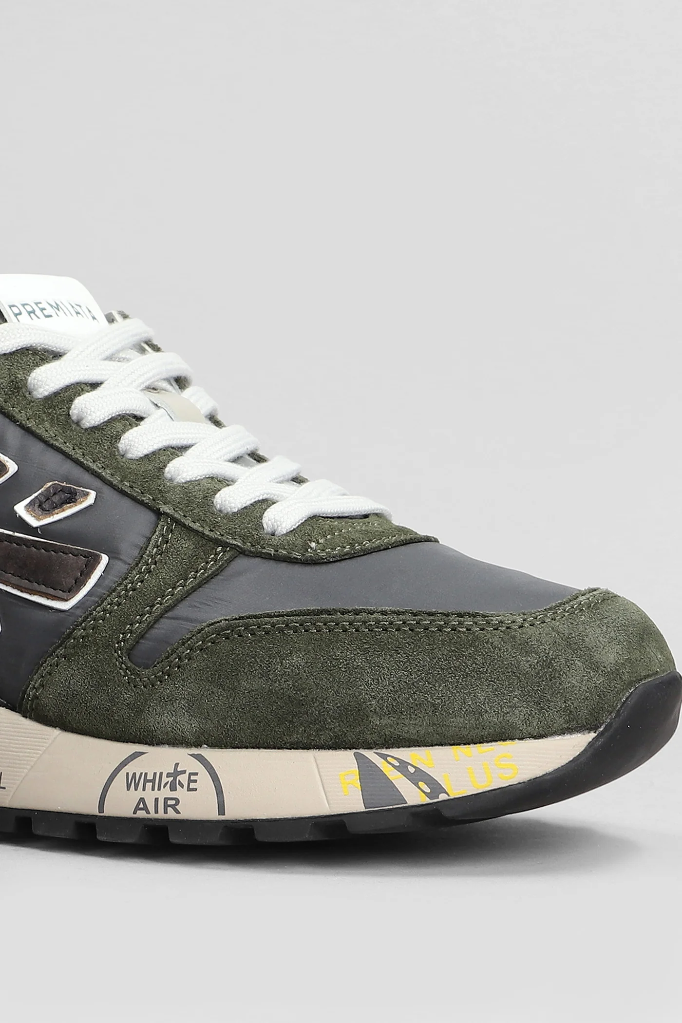 Mick Sneakers in green Suede and fabric - Image 5