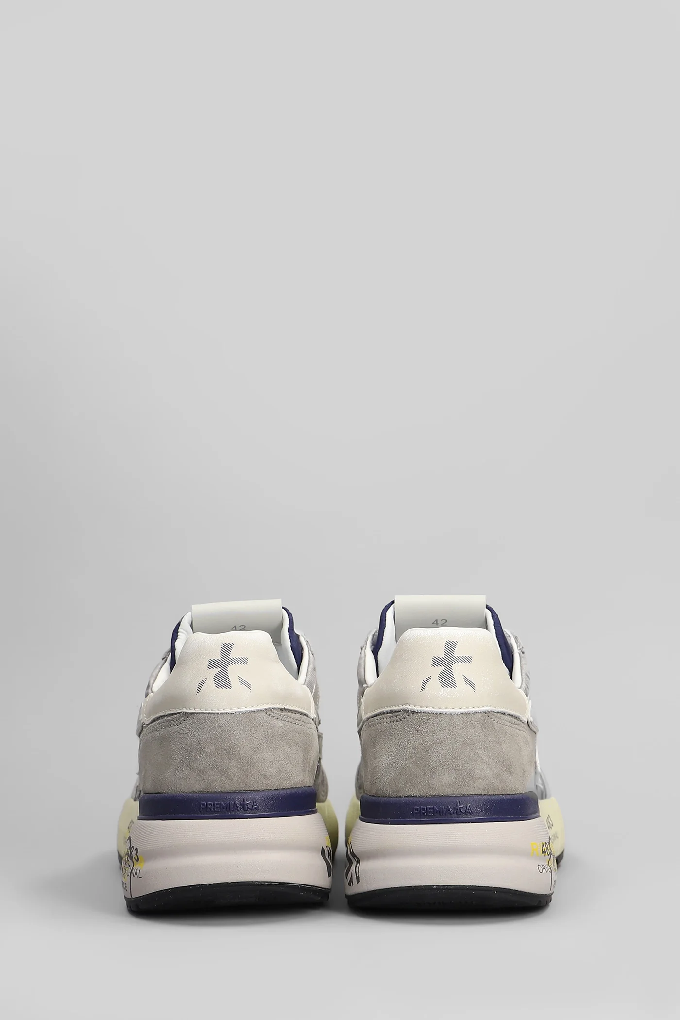 Mick Sneakers in grey Suede and fabric - Image 4