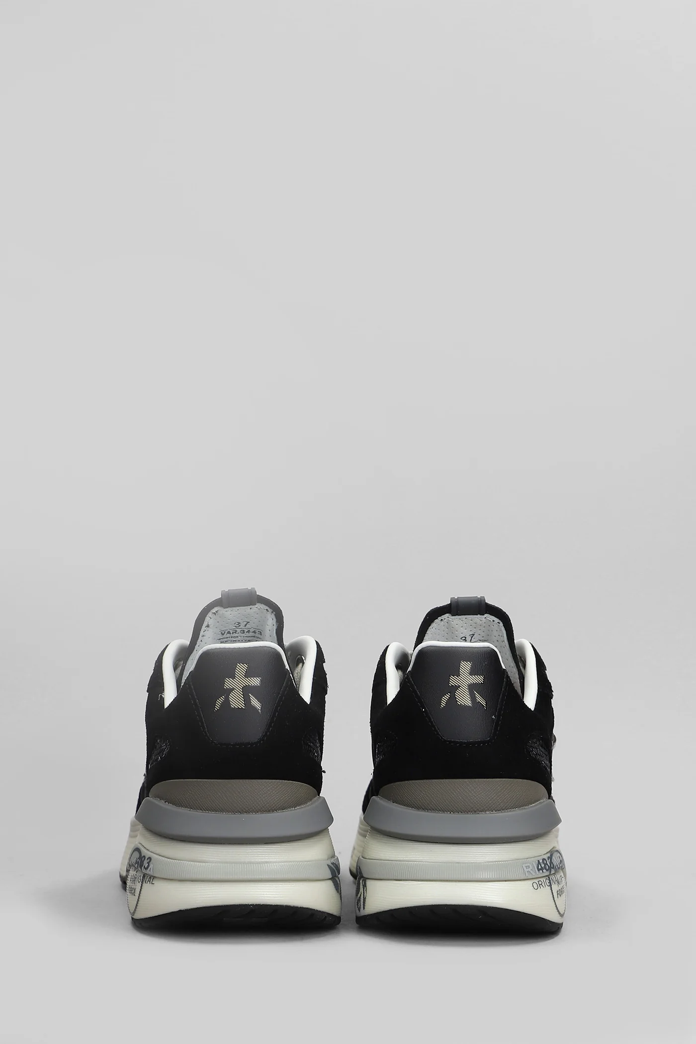 Moerun Sneakers in black Suede and fabric - Image 4
