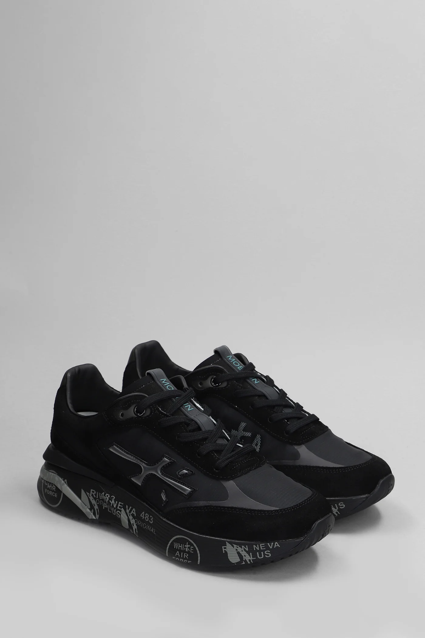 Moerun Sneakers in black Suede and fabric - Image 2