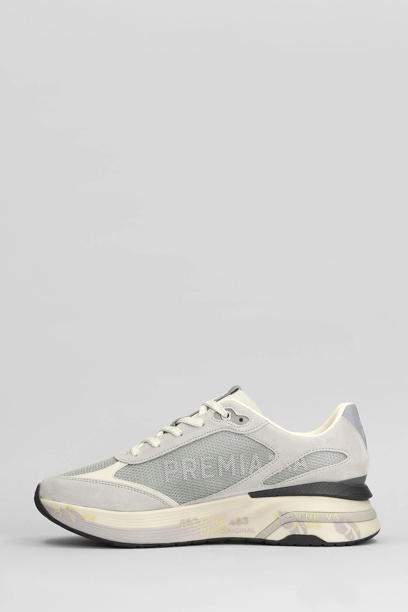 Moerun Sneakers in grey Suede and fabric - Image 3