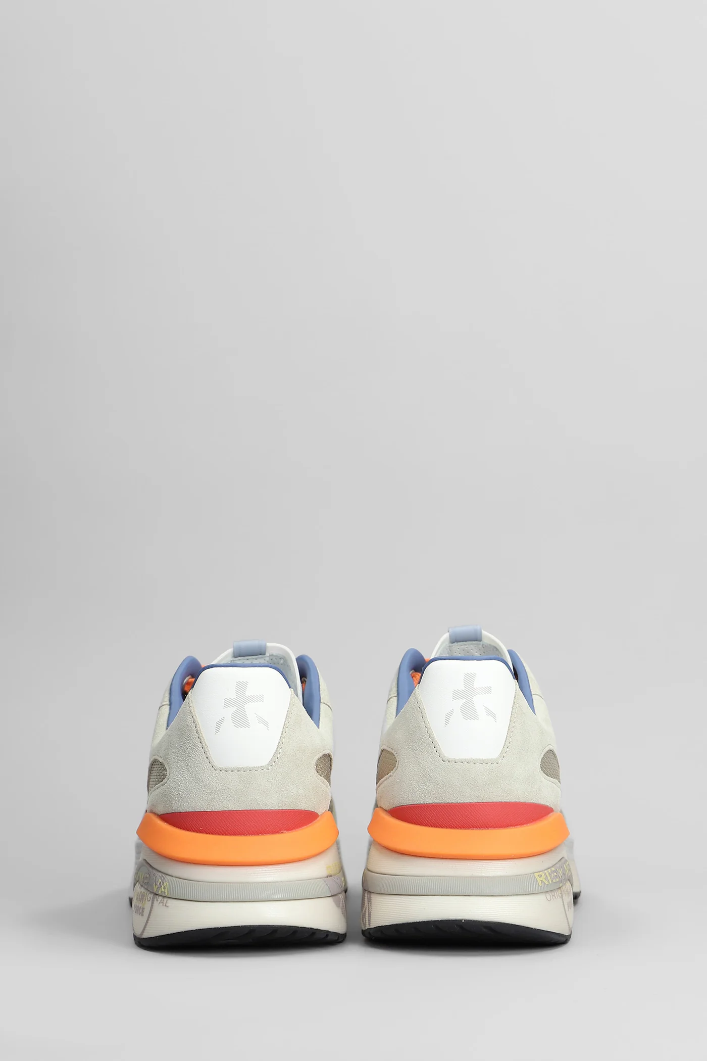 Moerun Sneakers in taupe Suede and fabric - Image 4