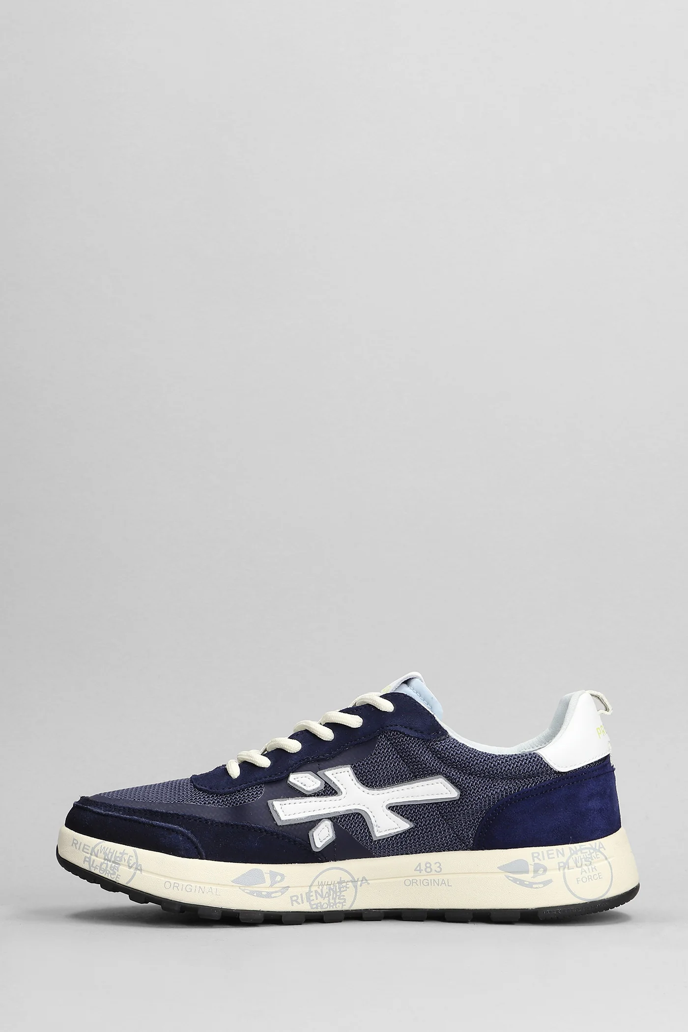 Nous Sneakers in blue Suede and fabric - Image 3